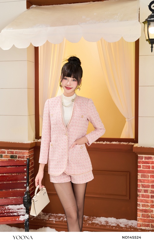 ND14S524 - Sét bộ dạ tweed