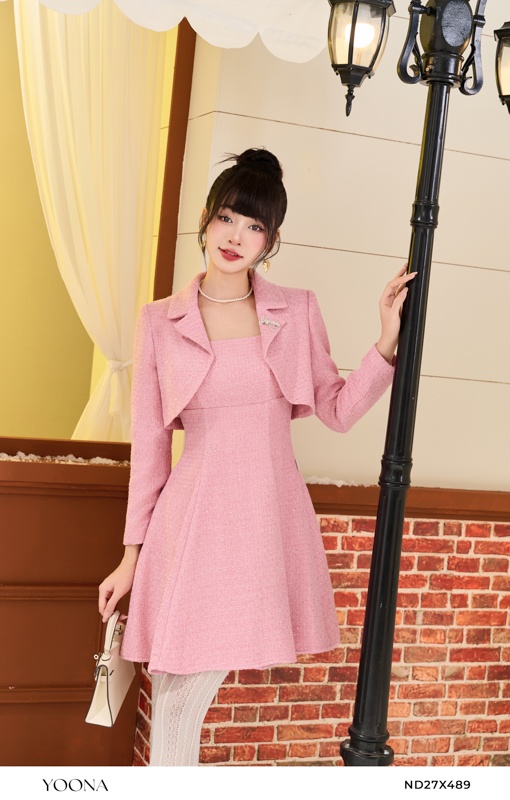 ND27X489-Sét bộ dạ tweed