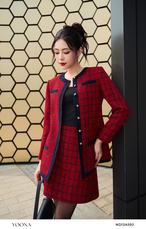 ND13A592 - Sét bộ dạ tweed