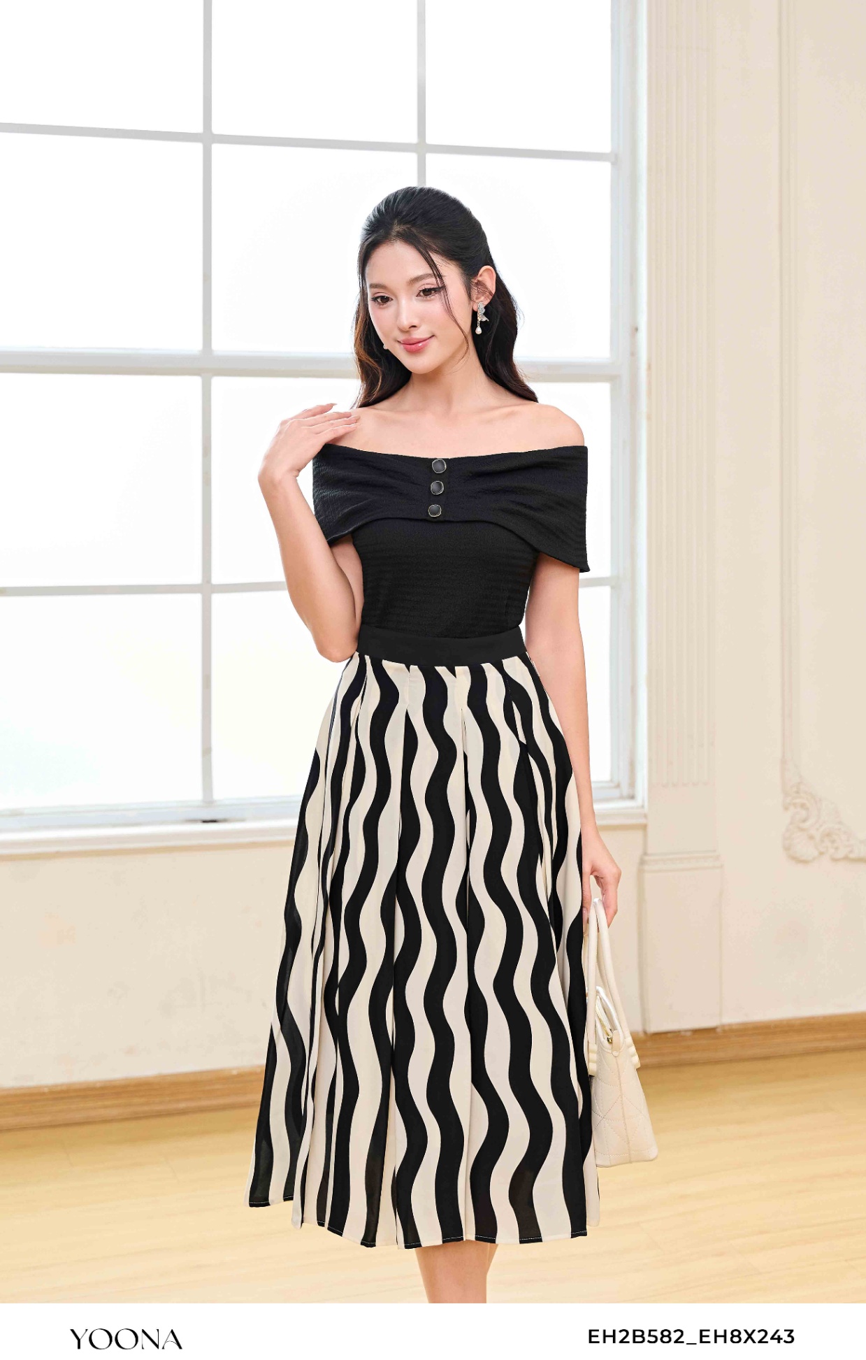 EH2B582 - Áo xốp thun sóng