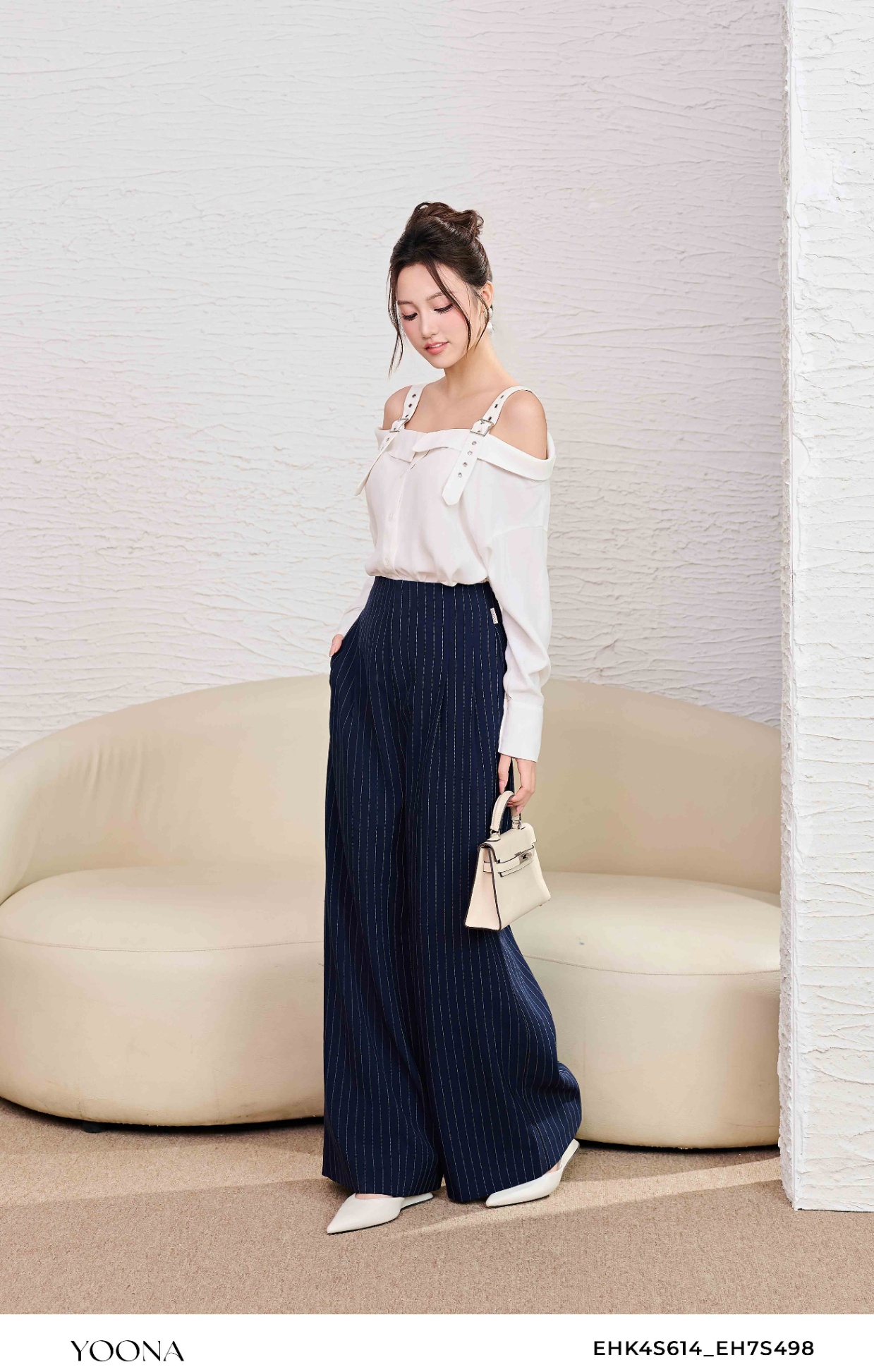 EH7S498 - Quần chéo kẻ
