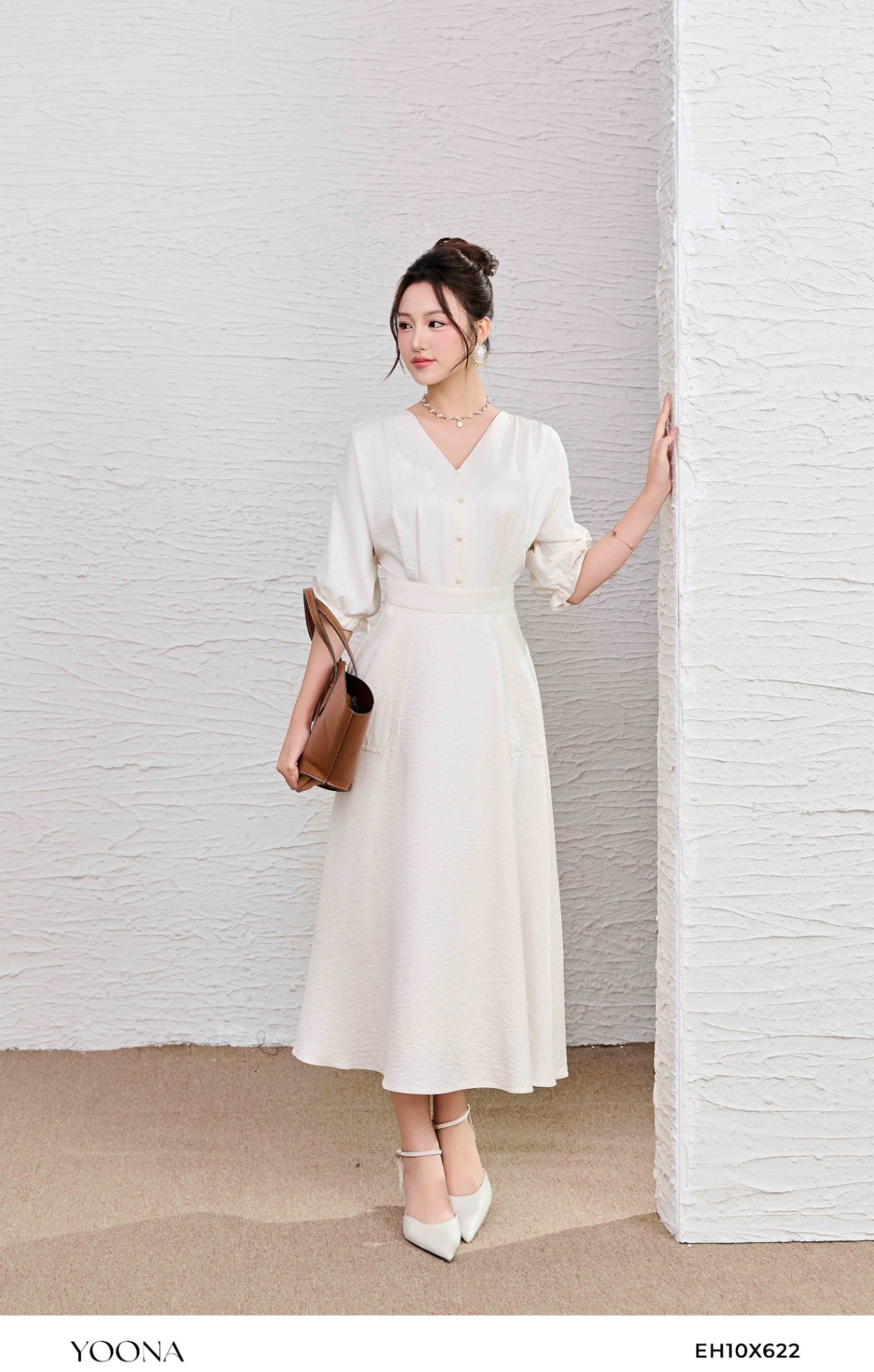 EH10X622 - Đầm thô lụa