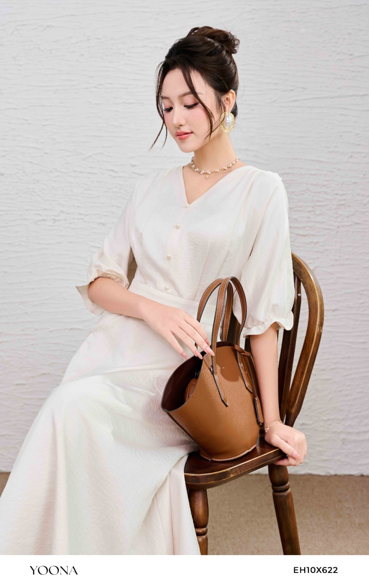 EH10X622 - Đầm thô lụa