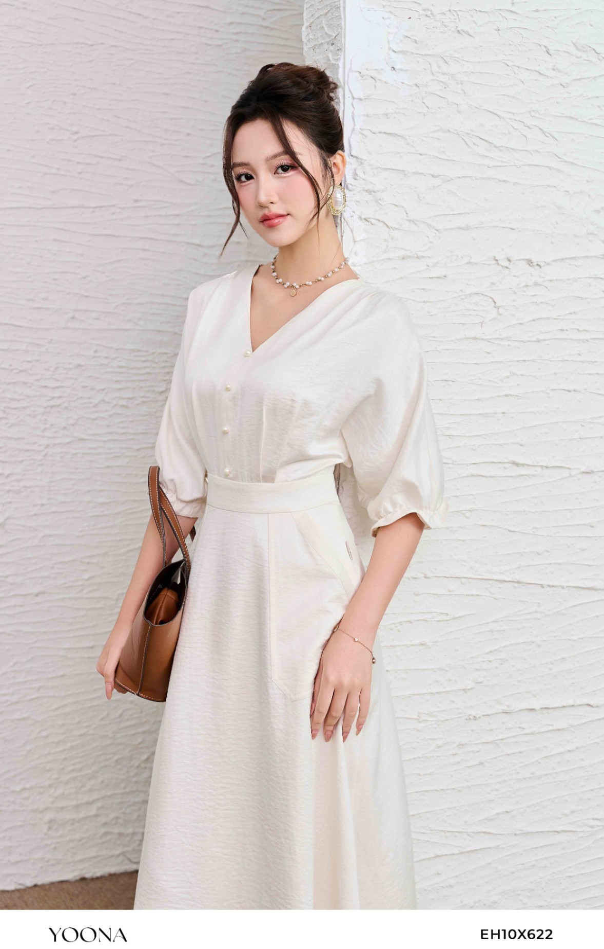 EH10X622 - Đầm thô lụa