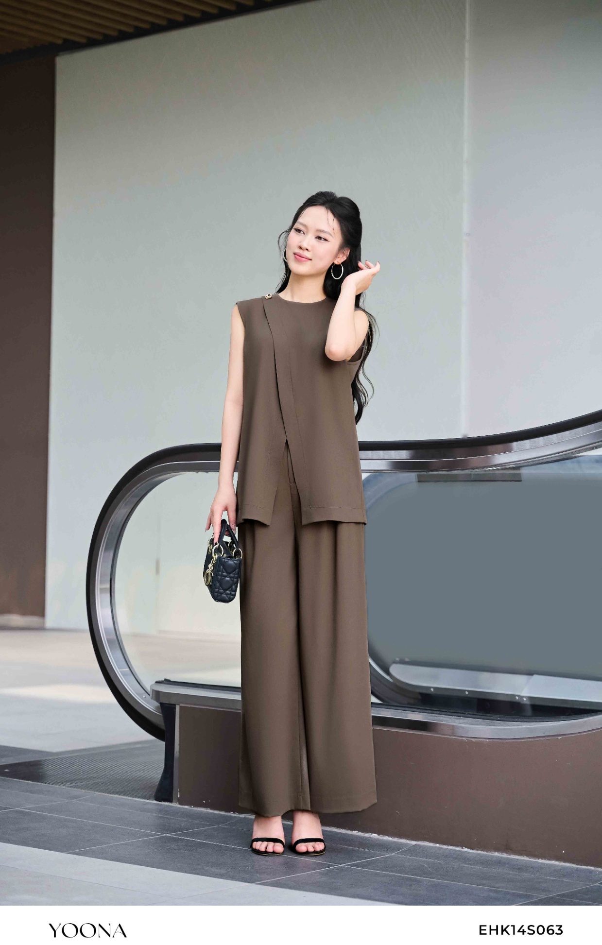 EHK14S063- Bộ twill silk hàn