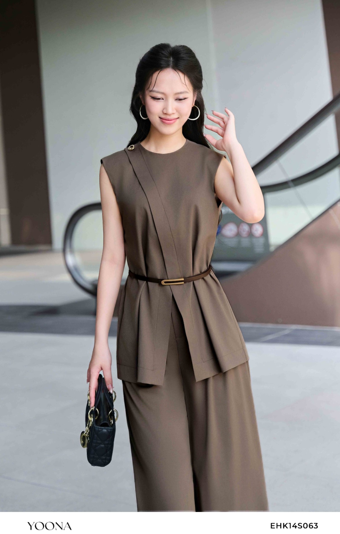 EHK14S063- Bộ twill silk hàn