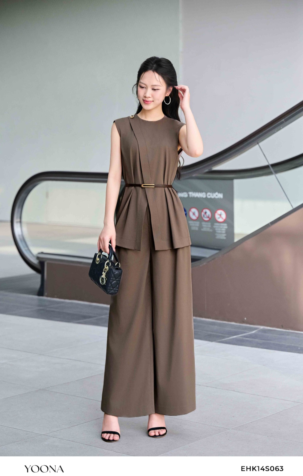 EHK14S063- Bộ twill silk hàn