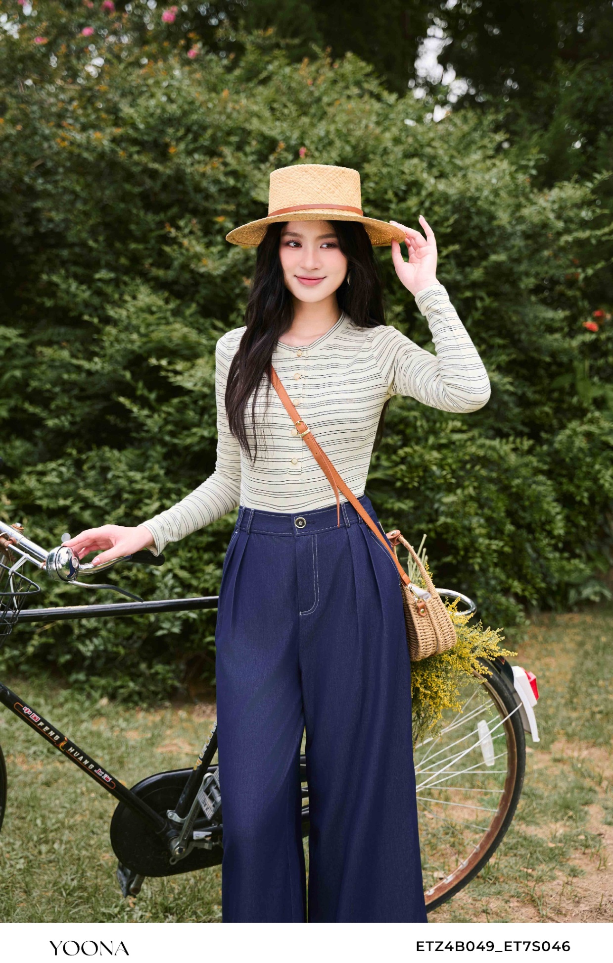 ET7S046 - Quần jean lụa