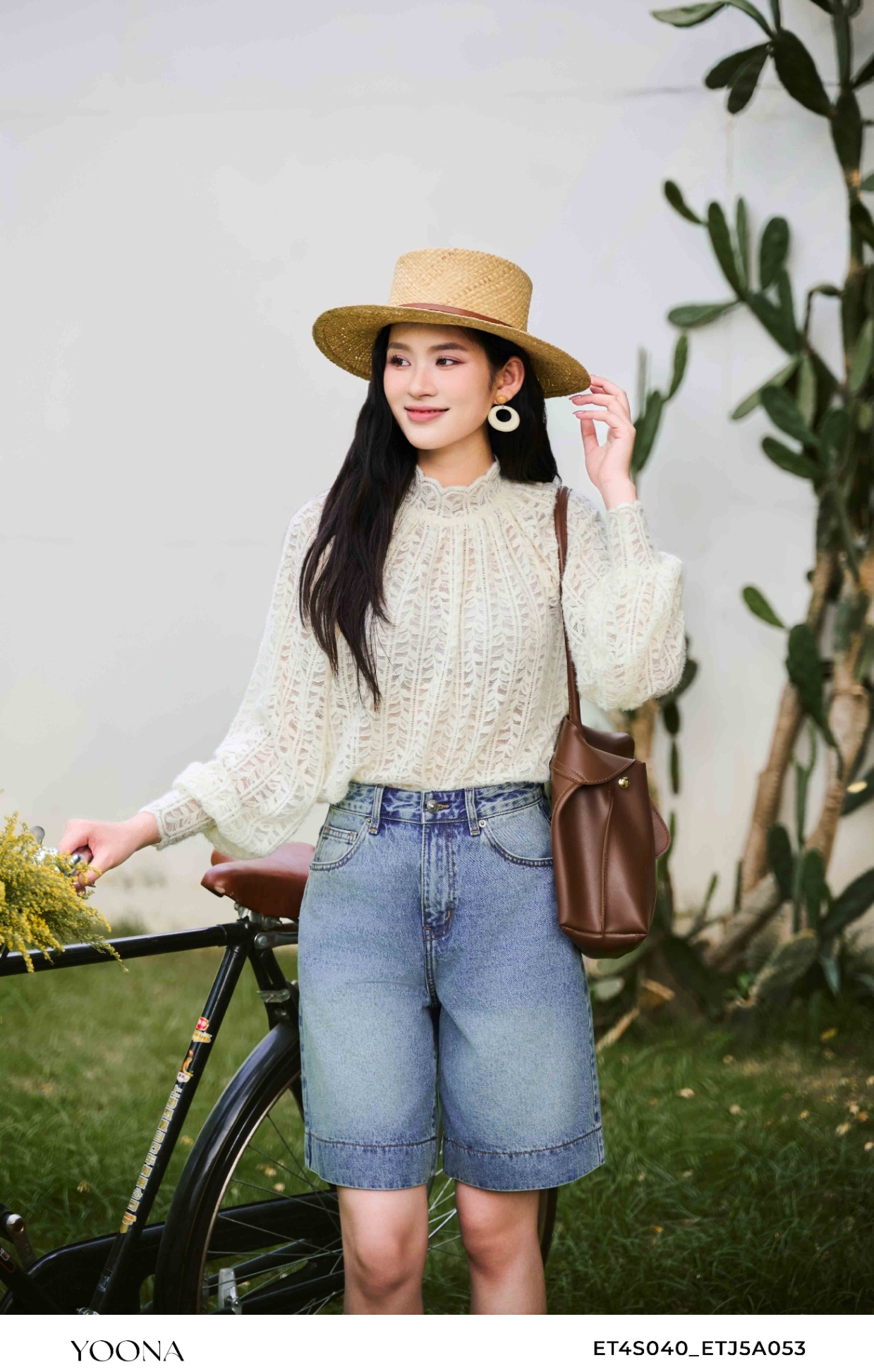 ETJ5A053- Quần jean xanh
