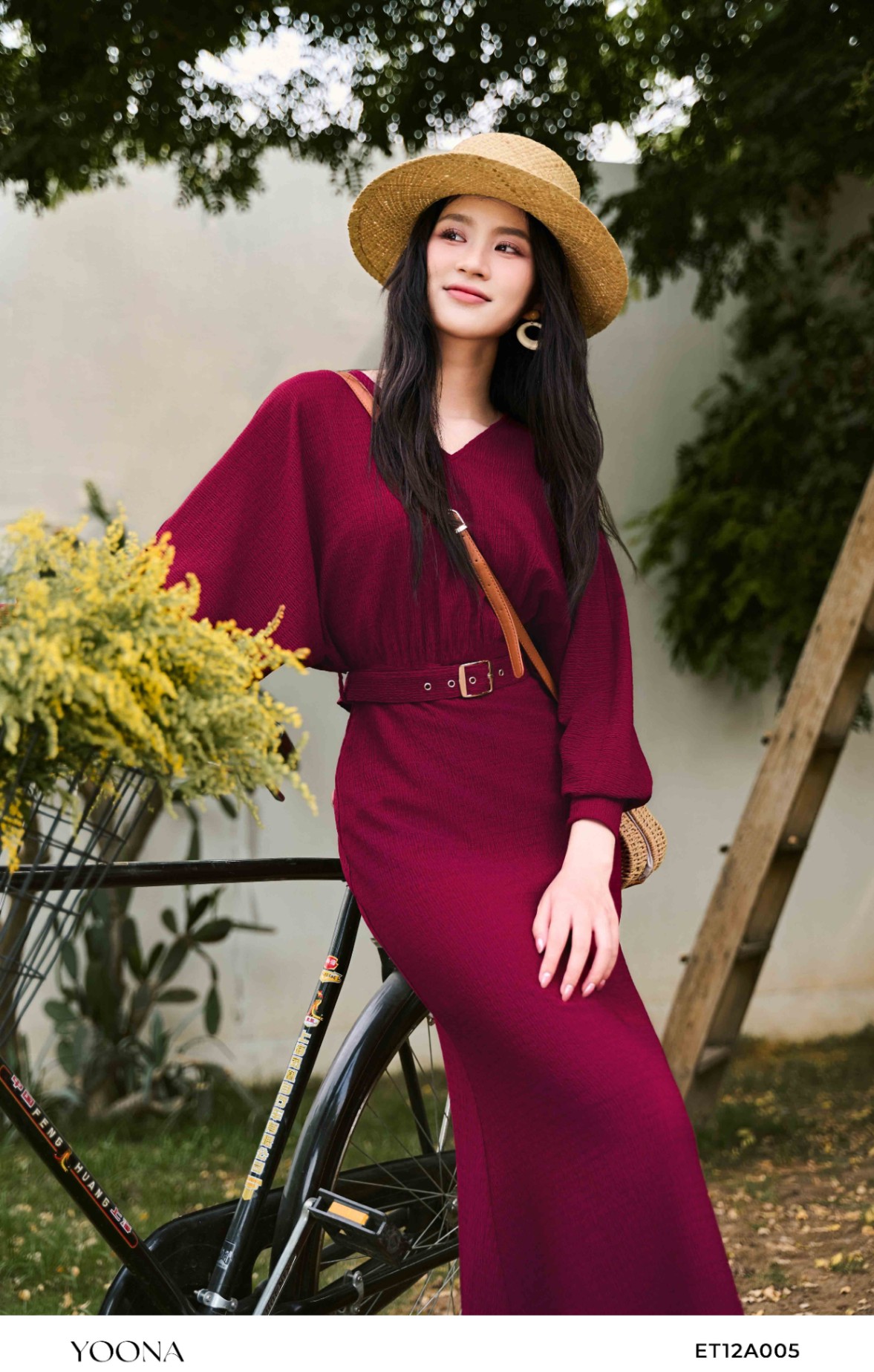 ET12A005 - Đầm cotton len