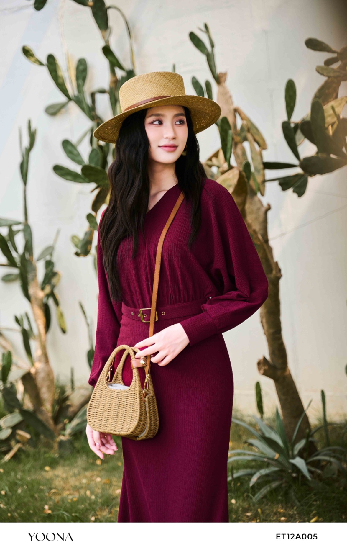 ET12A005 - Đầm cotton len