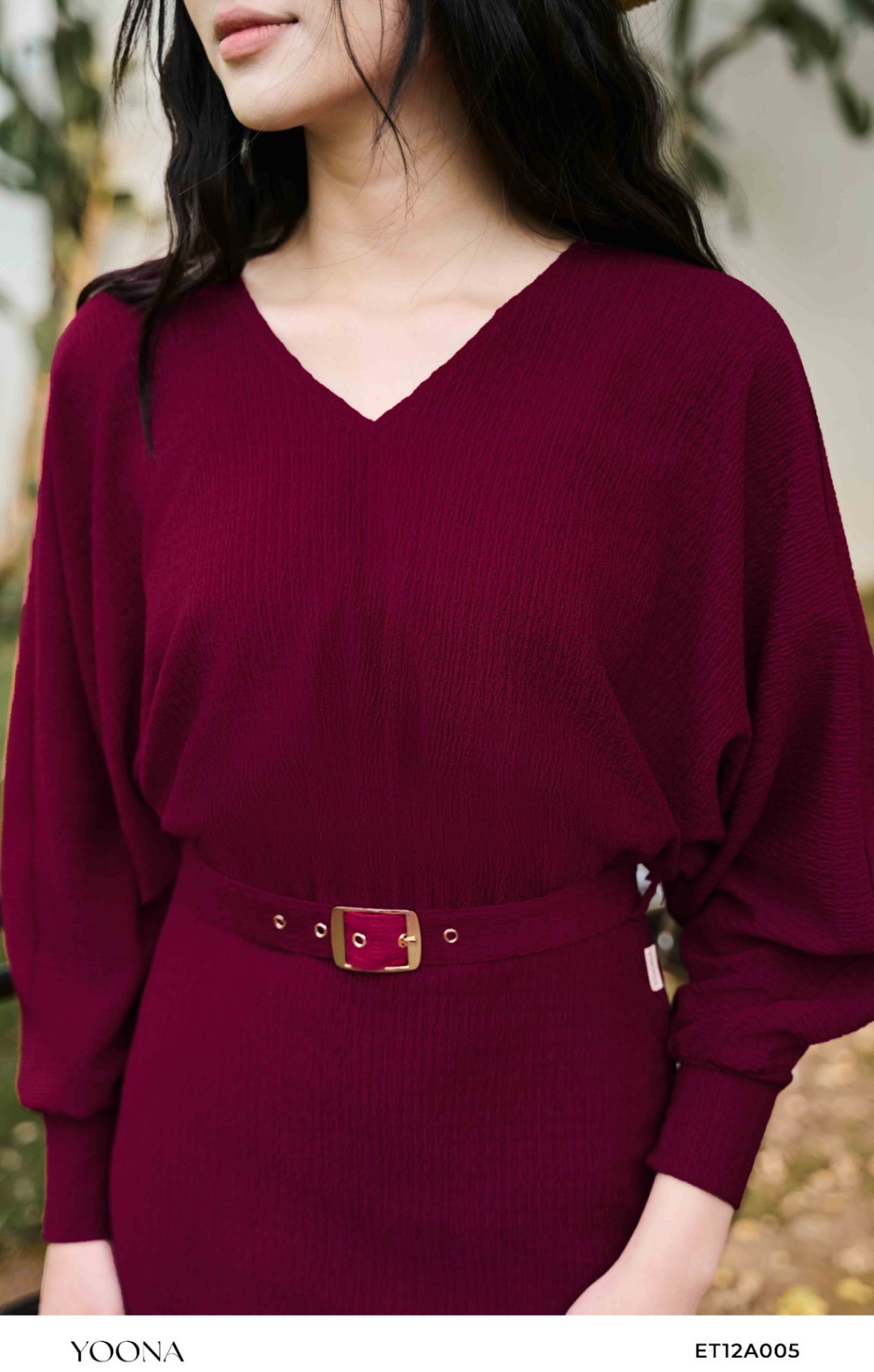 ET12A005 - Đầm cotton len