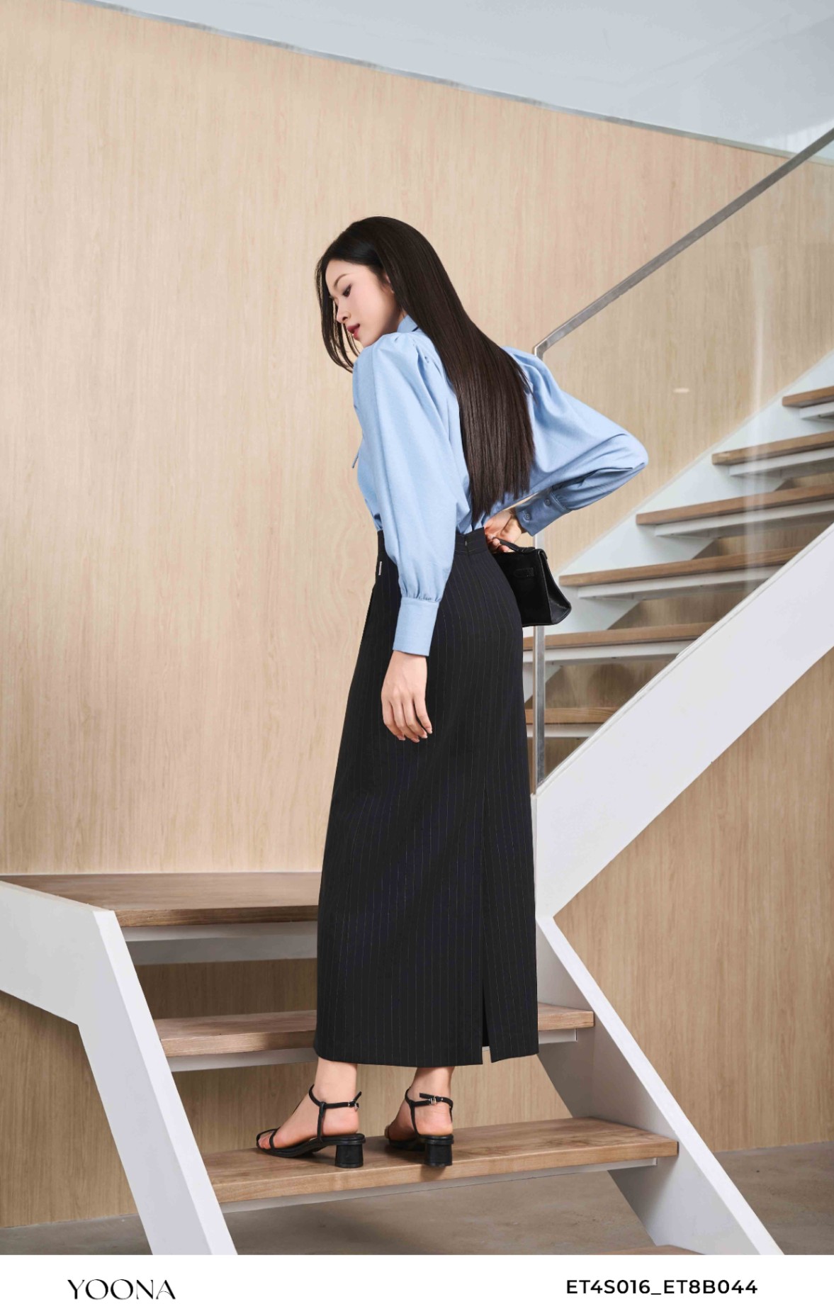 ET4S016 - Áo denim lụa