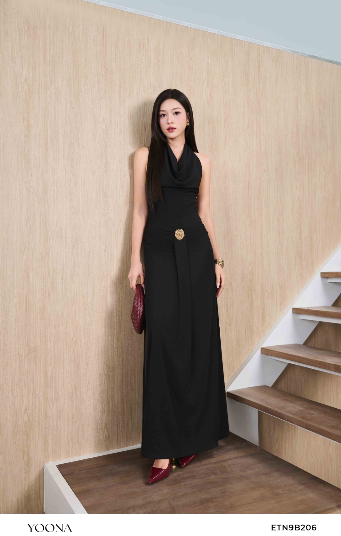 ETN9B206 - Đầm cotton tăm hàn