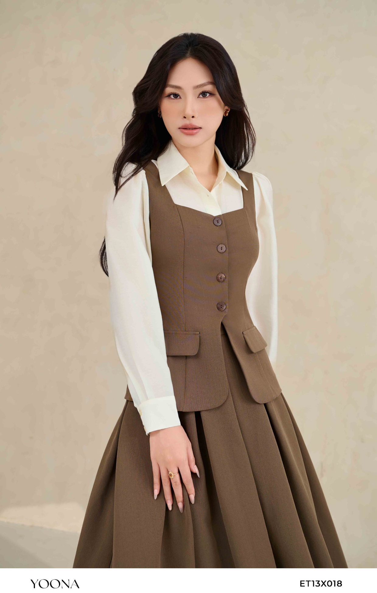 ET13X018 - Bộ twill silk xước