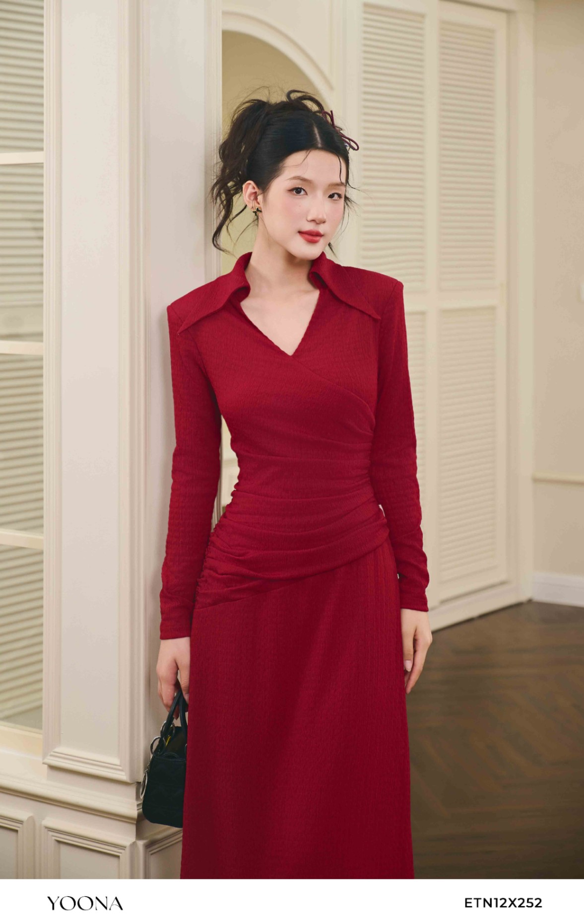 ETN12X252 - Đầm cotton xốp