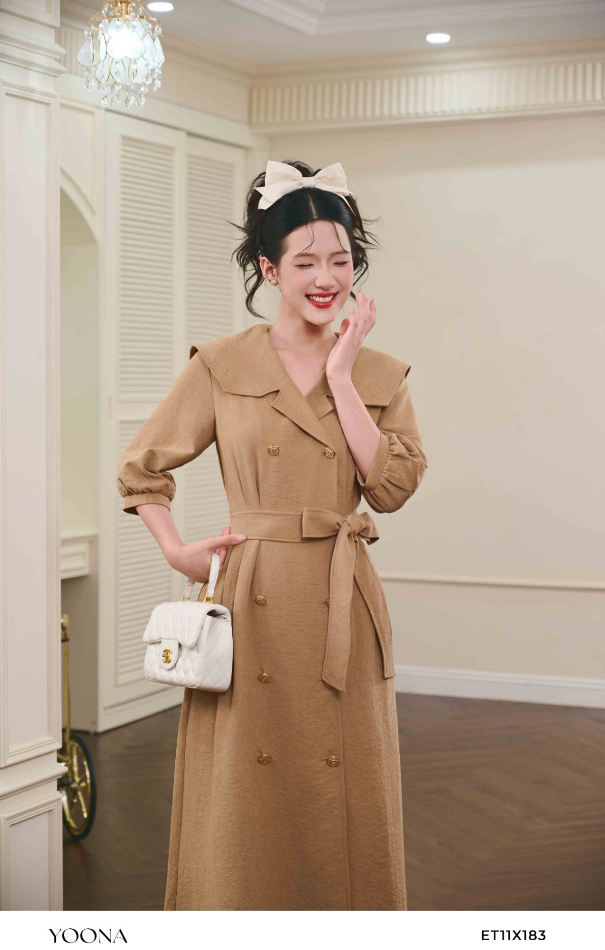 ET11X183 - Đầm lụa tuyết