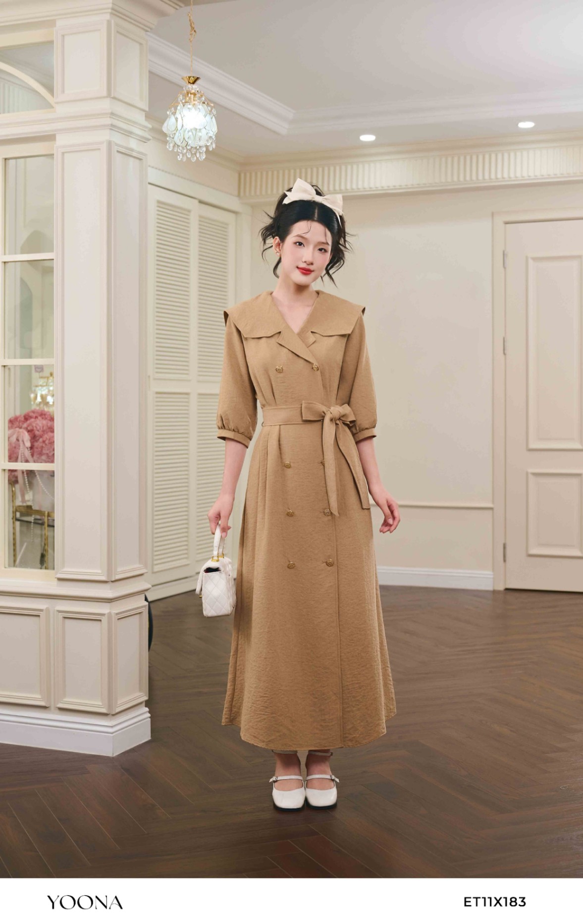 ET11X183 - Đầm lụa tuyết