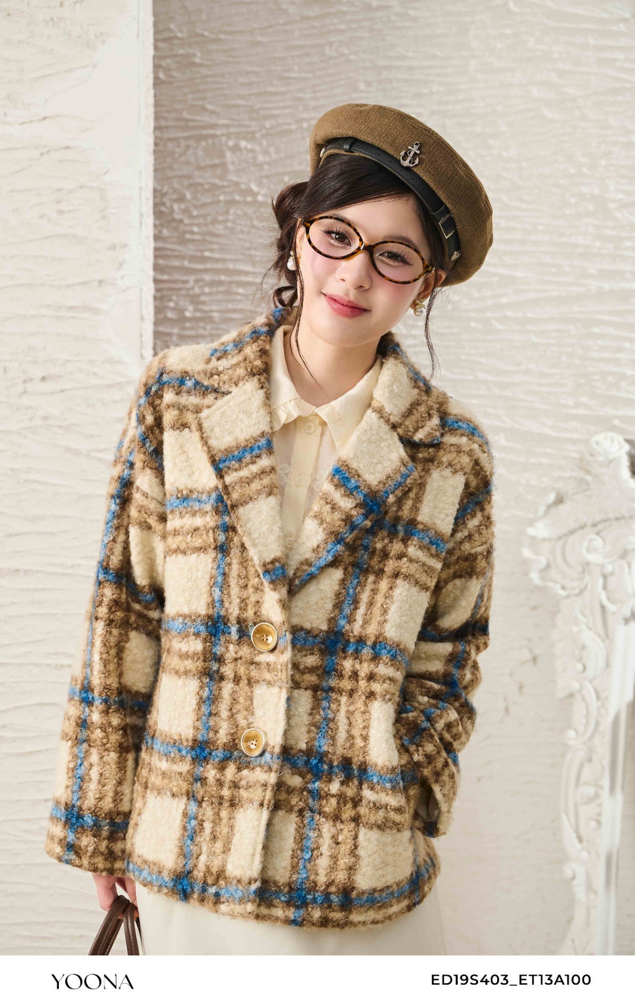 ED19S403 - Áo khoác dạ lông cừu
