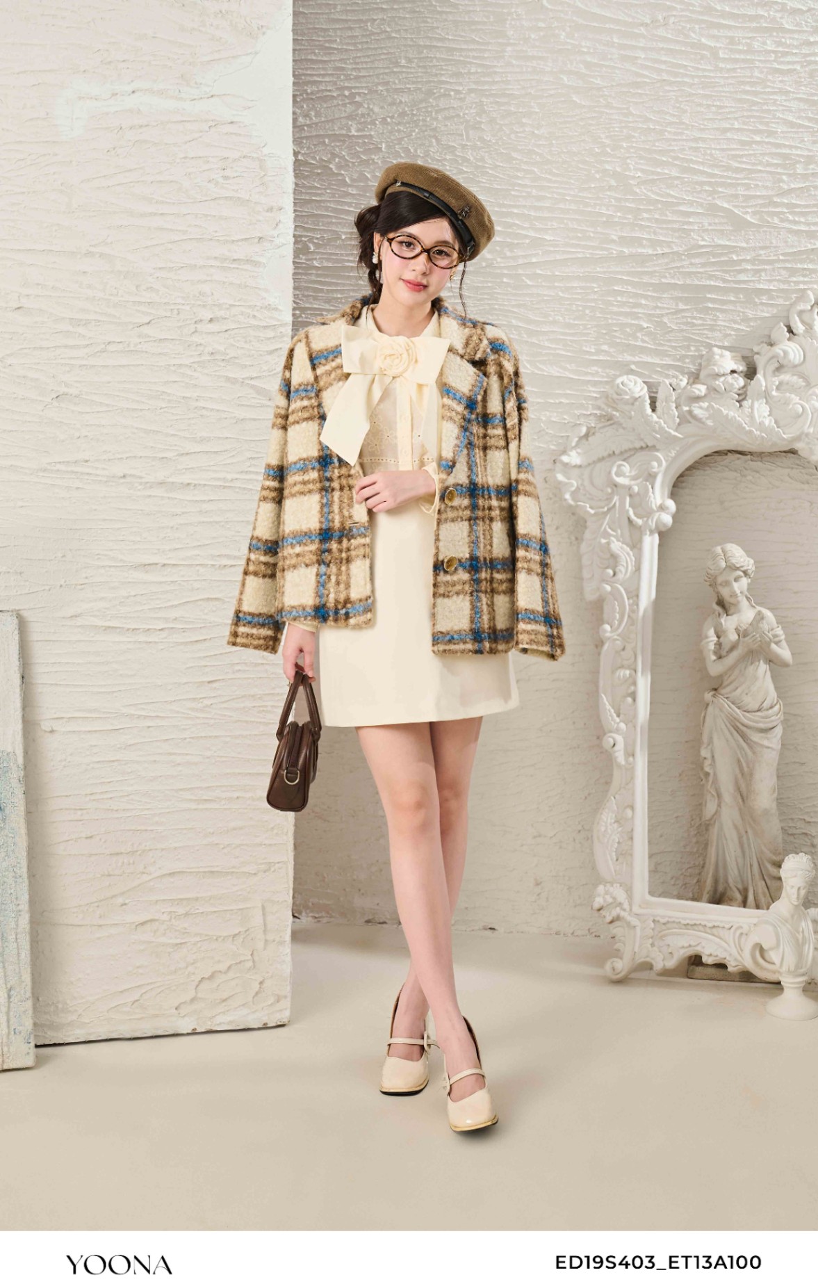 ED19S403 - Áo khoác dạ lông cừu