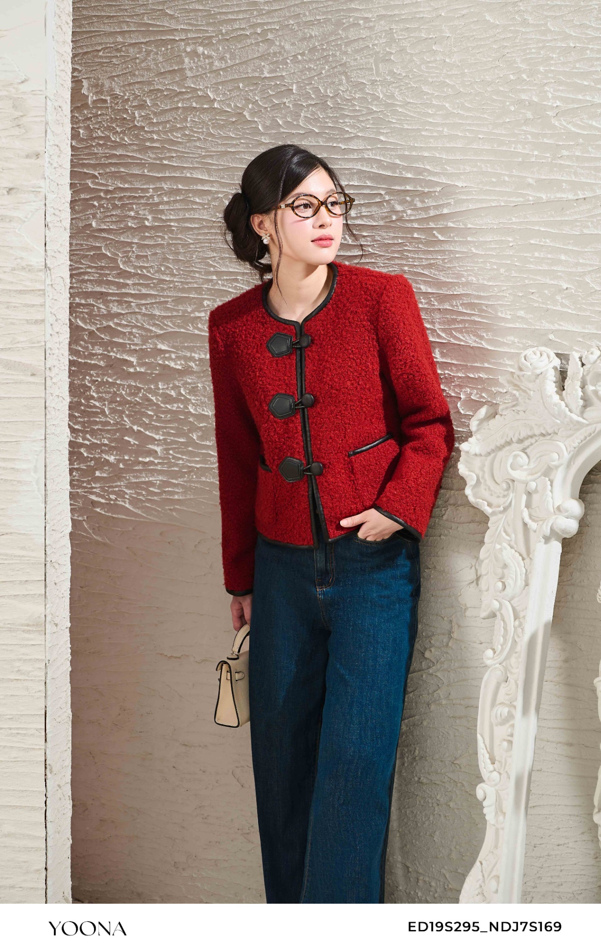 ED19S295 - Áo khoác dạ lông cừu