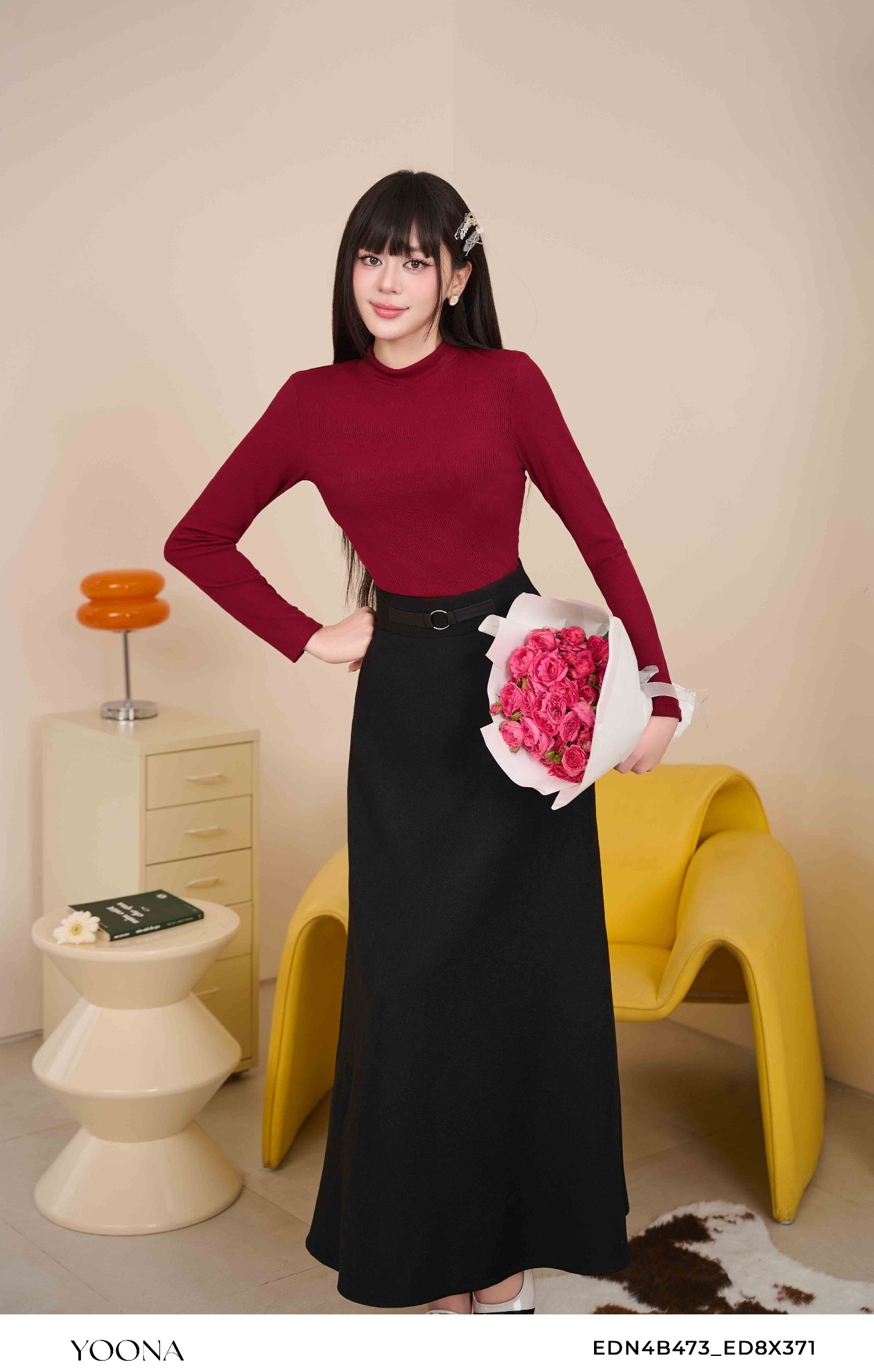 ED8X371 - Juyp dạ chéo