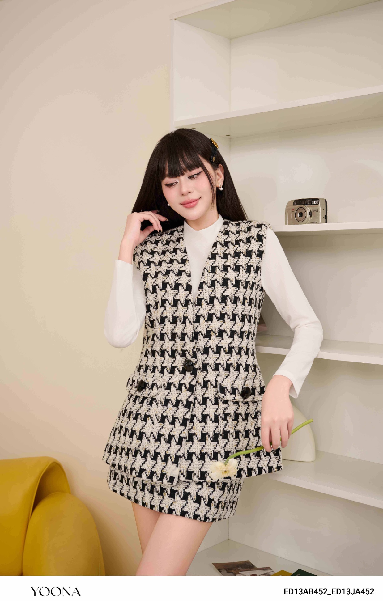 ED13AB452 - Bộ dạ tweed