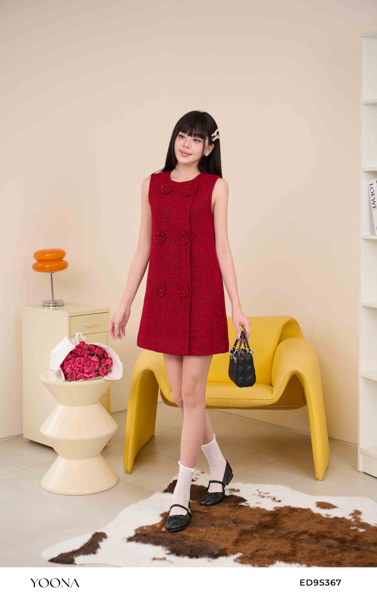 ED9S367 - Đầm tweed