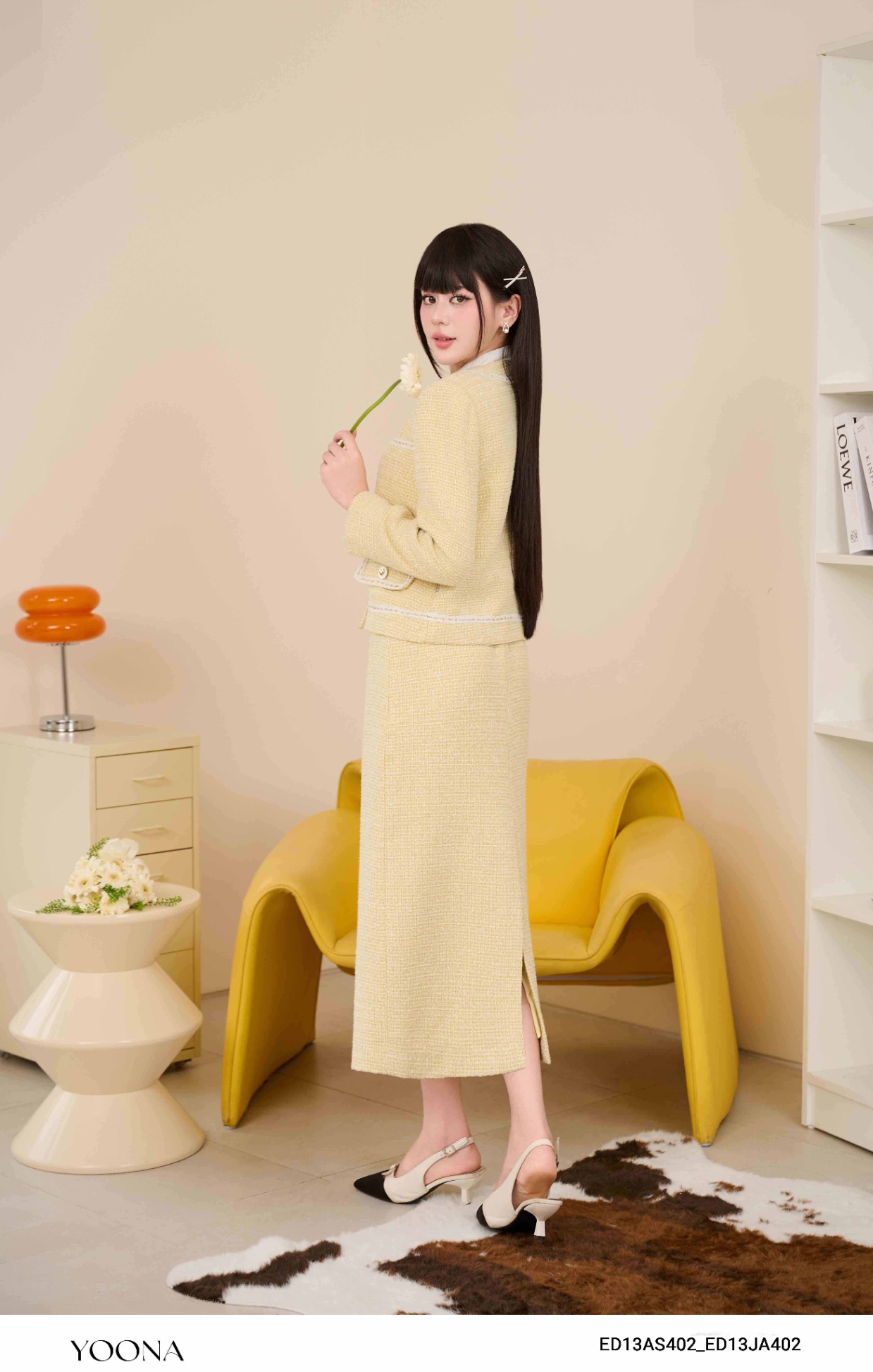 ED13AS402 - Bộ dạ tweed