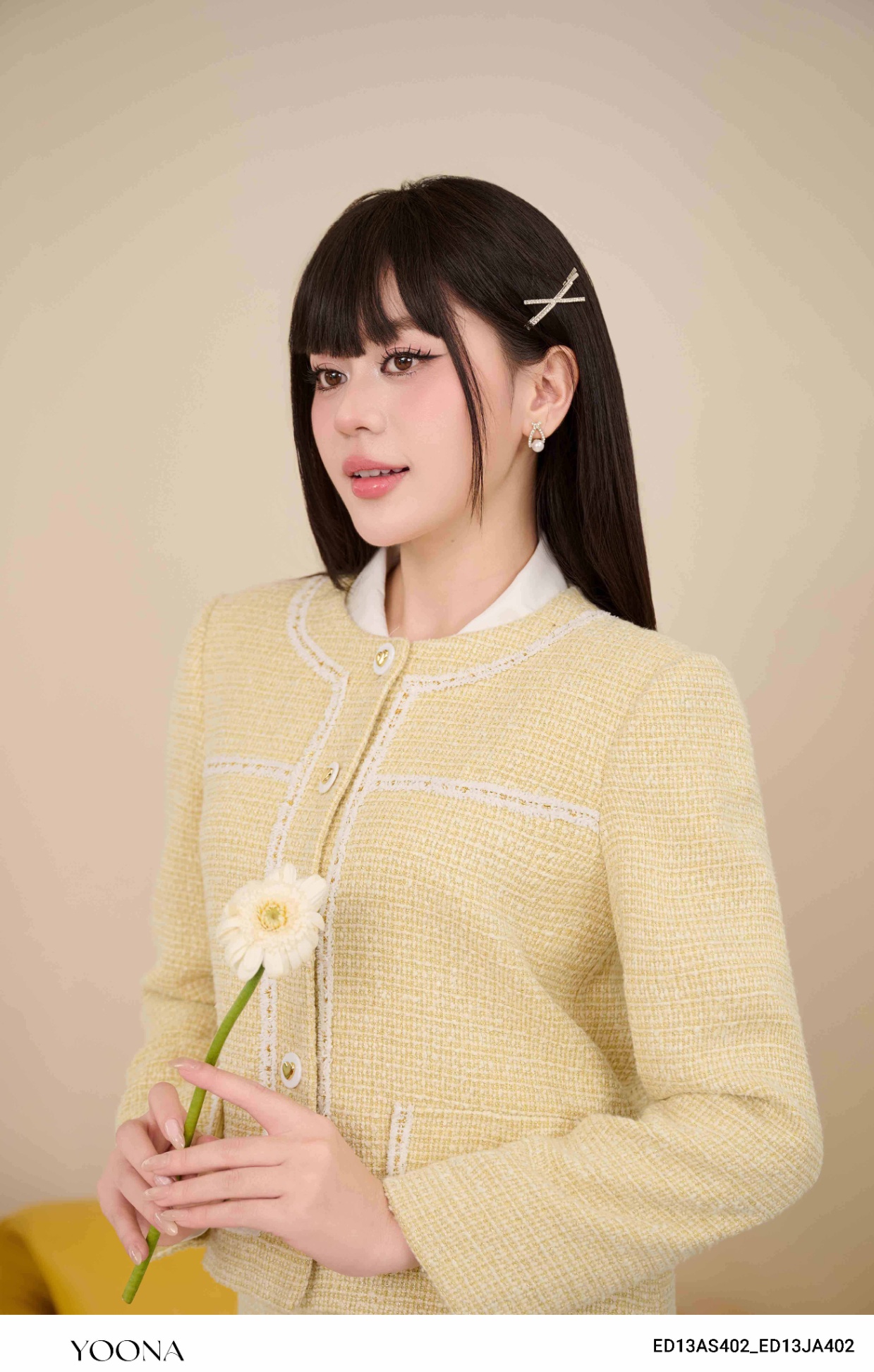 ED13AS402 - Bộ dạ tweed