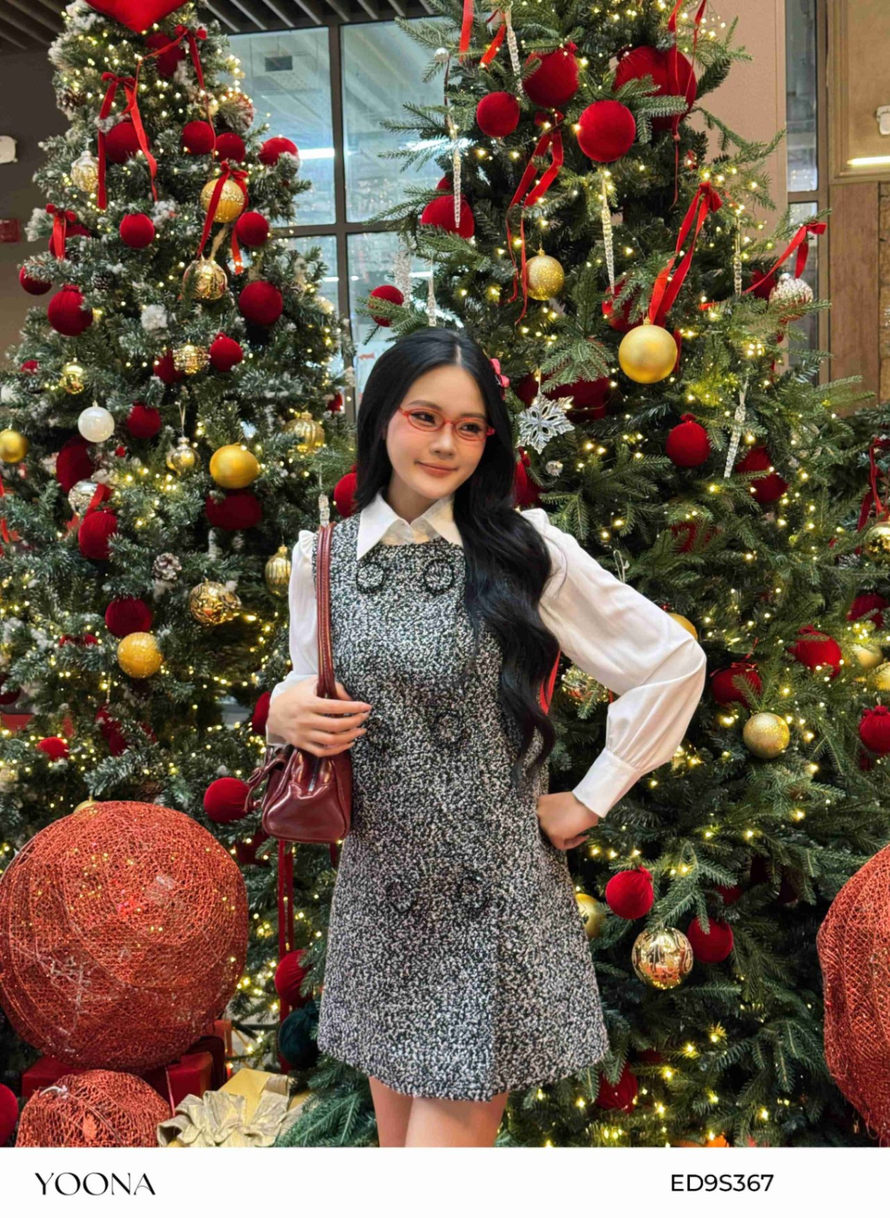 ED9S367 - Đầm tweed