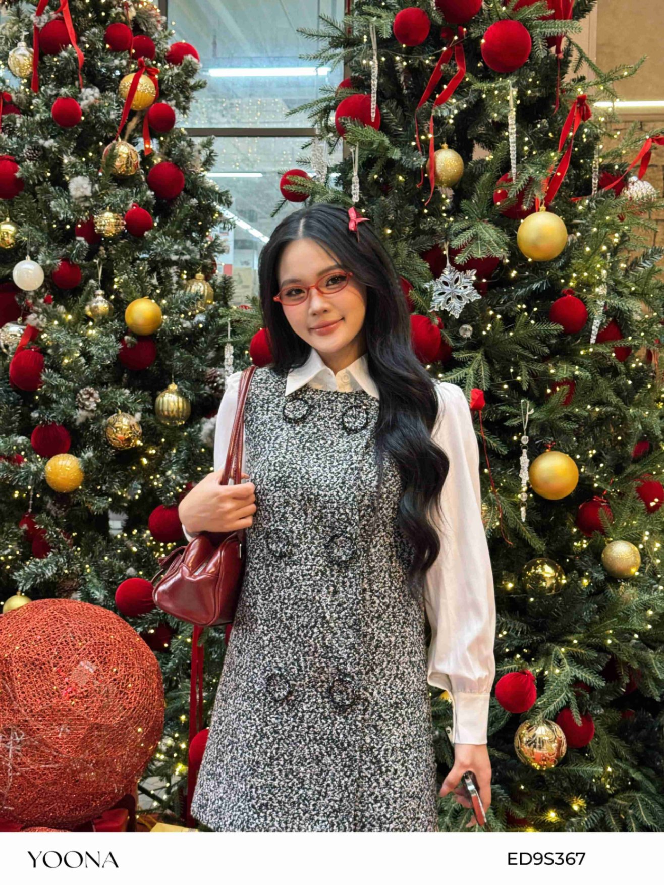 ED9S367 - Đầm tweed