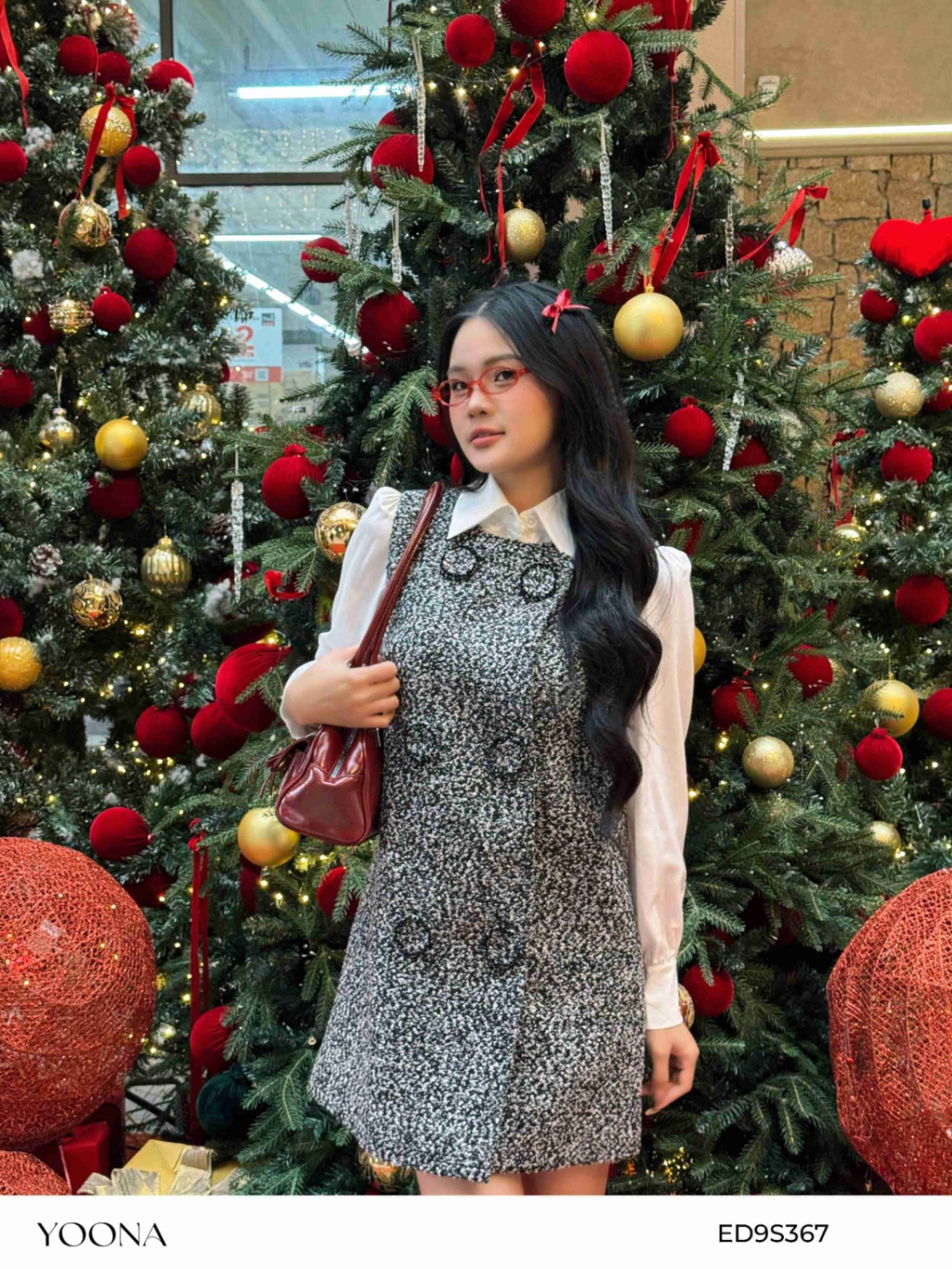 ED9S367 - Đầm tweed