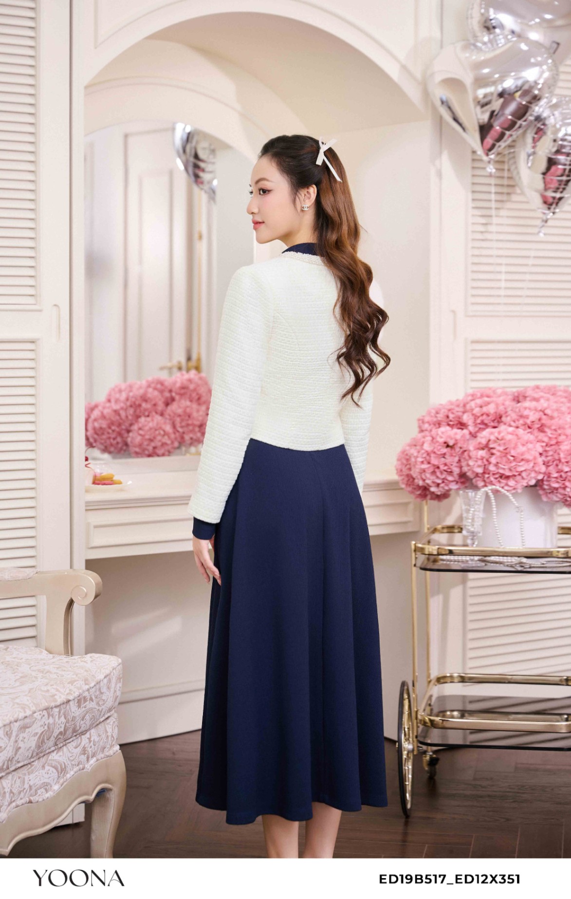 ED19B517 - Áo khoác dạ tweed