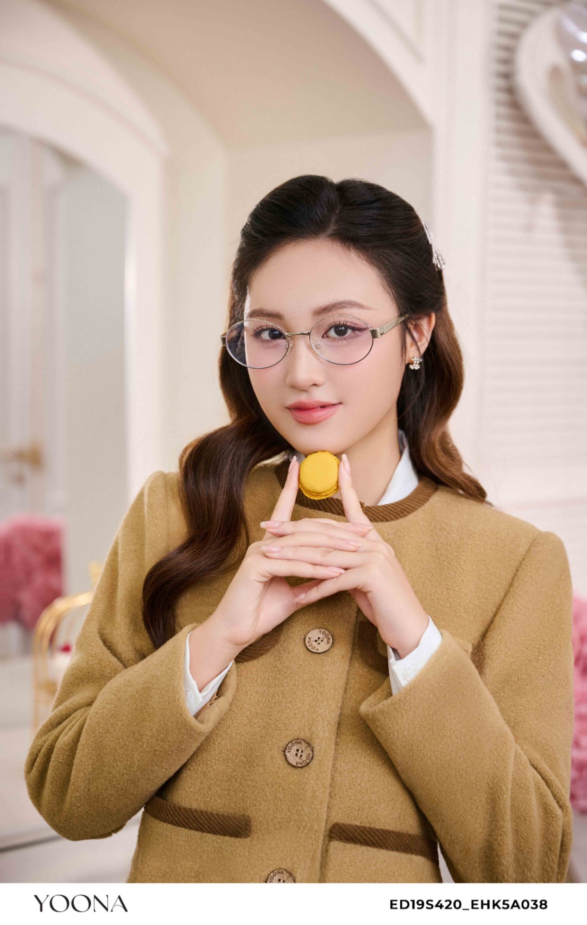 ED19S420 - Áo khoác dạ len lông cừu