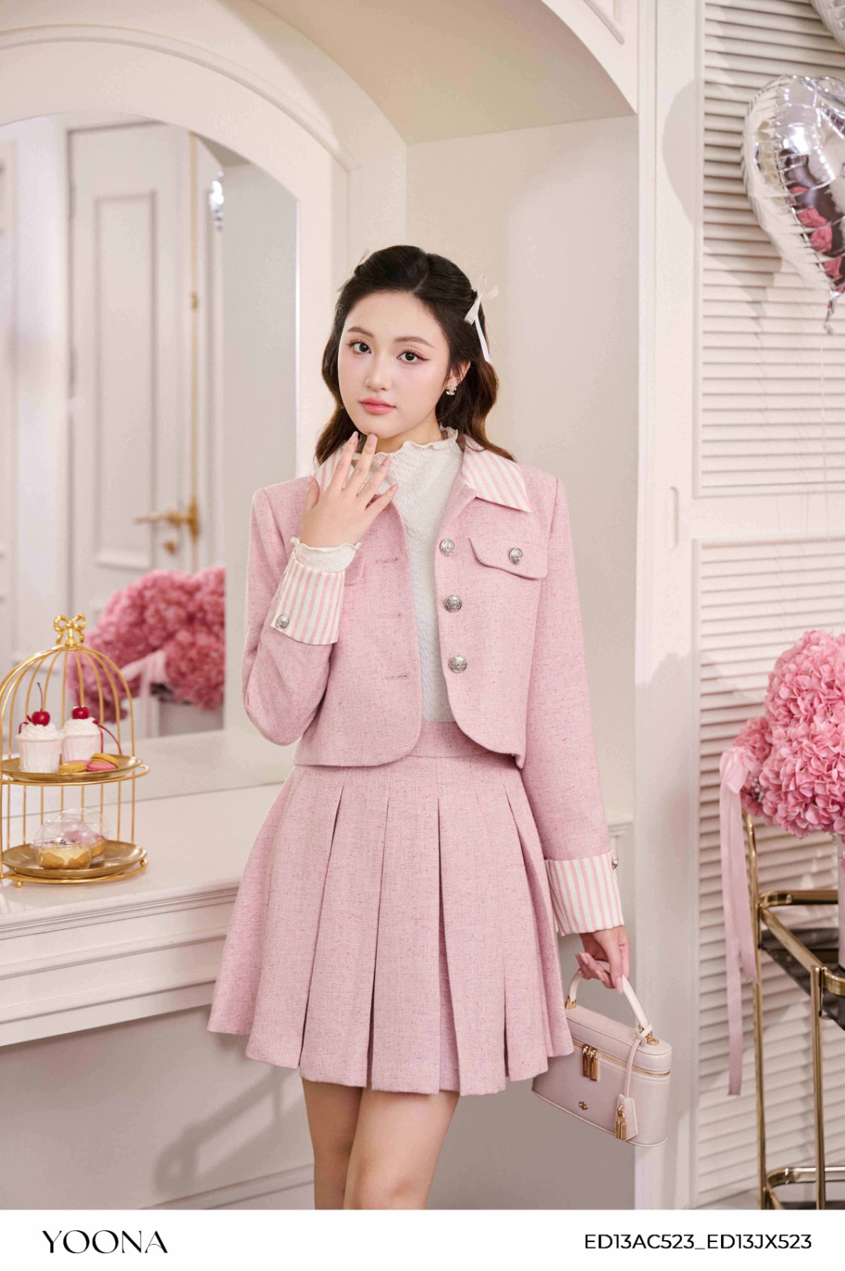 ED13AC523 - Sét bộ tweed hàn mỏng