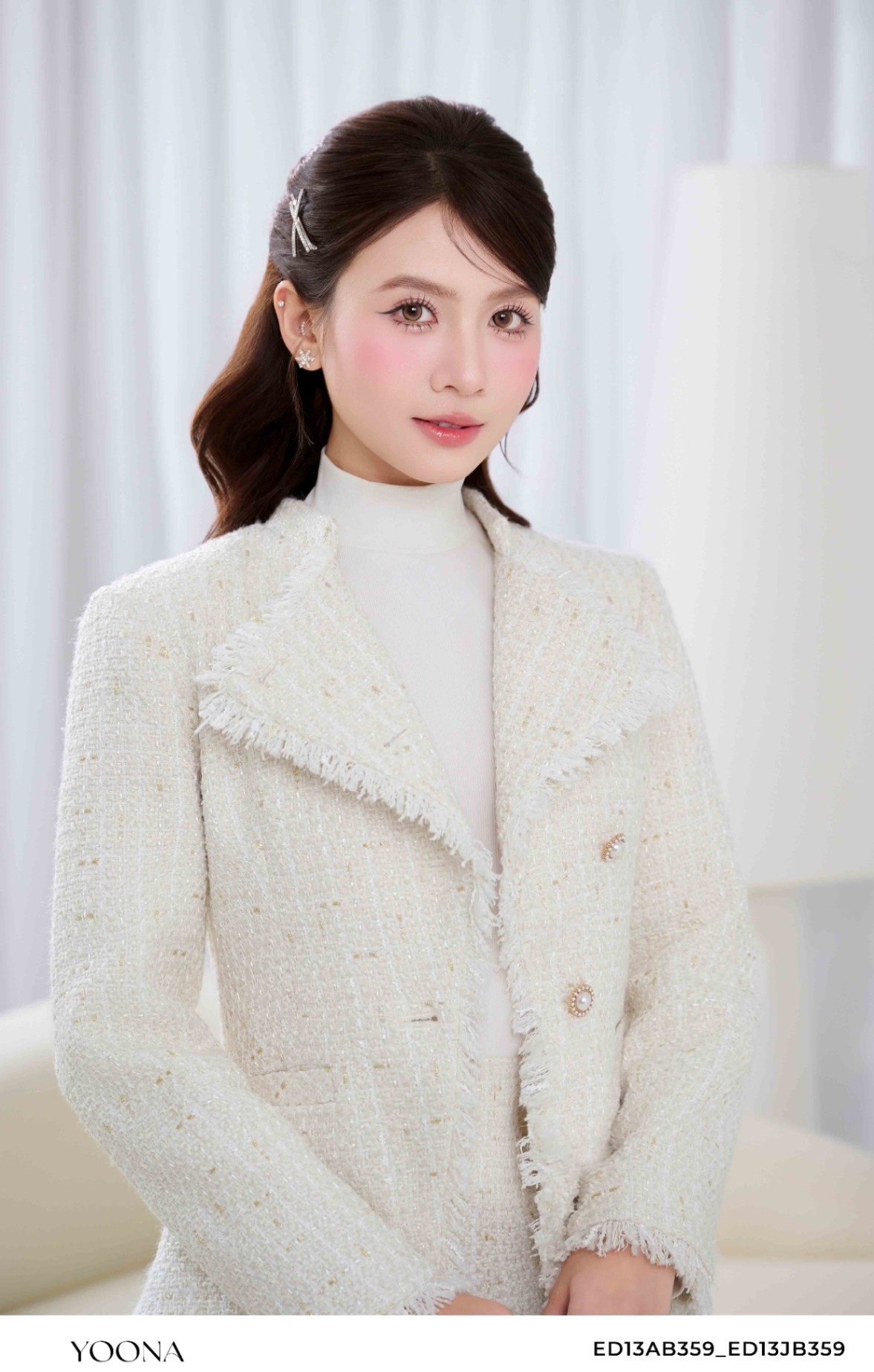 ED13AB359 - Bộ dạ tweed