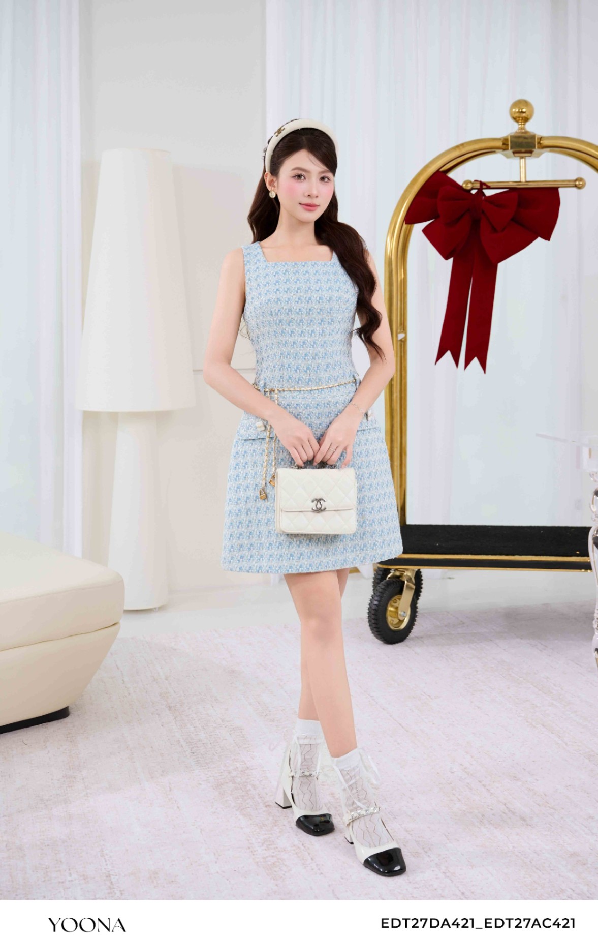 EDT27DA421 - Sét bộ dạ tweed