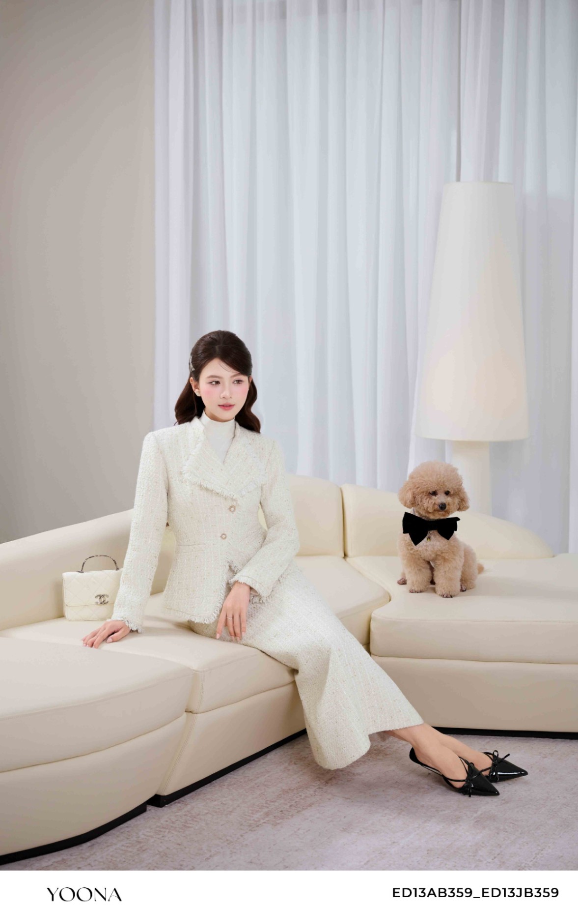 ED13AB359 - Bộ dạ tweed