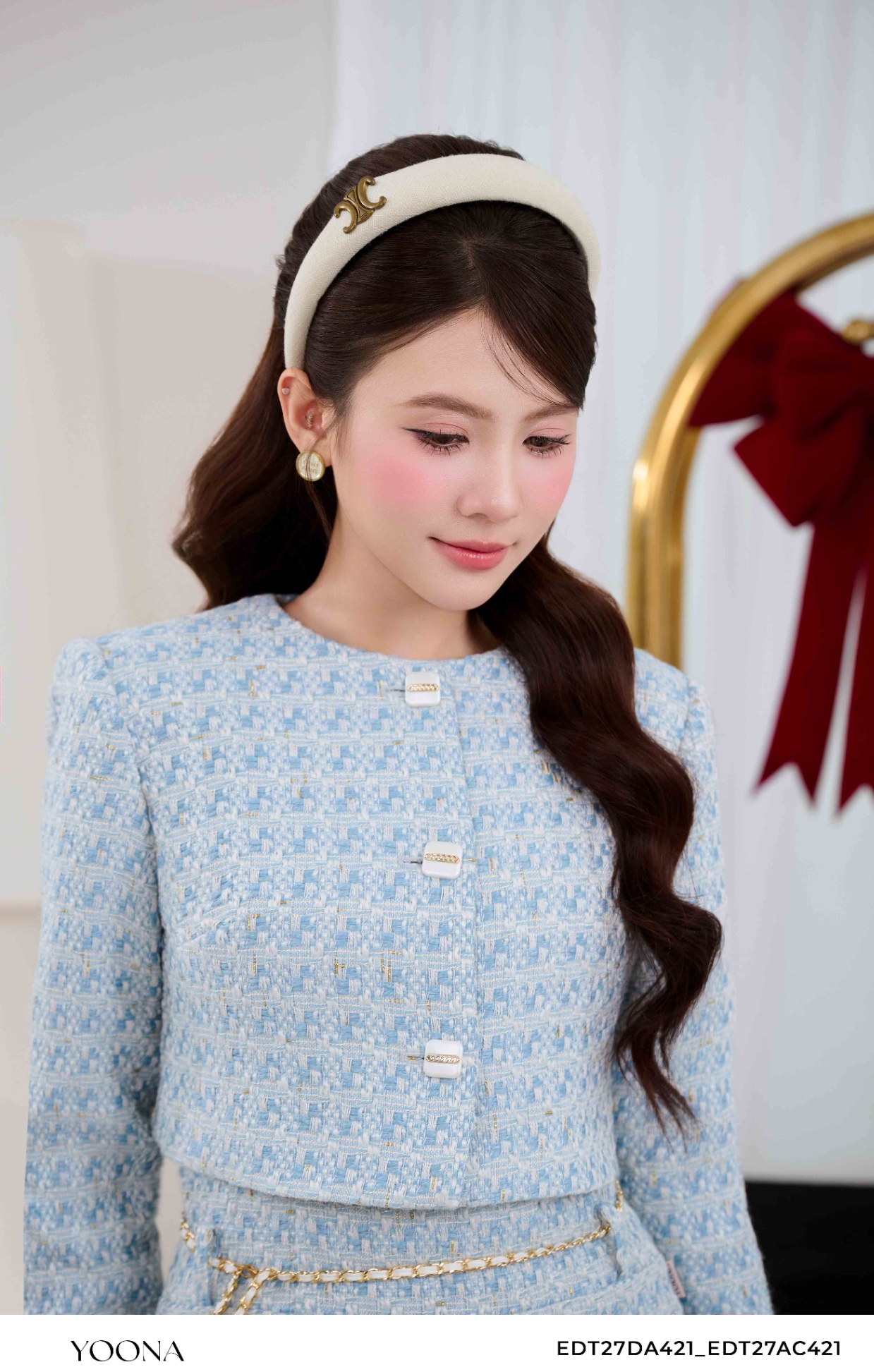 EDT27DA421 - Sét bộ dạ tweed