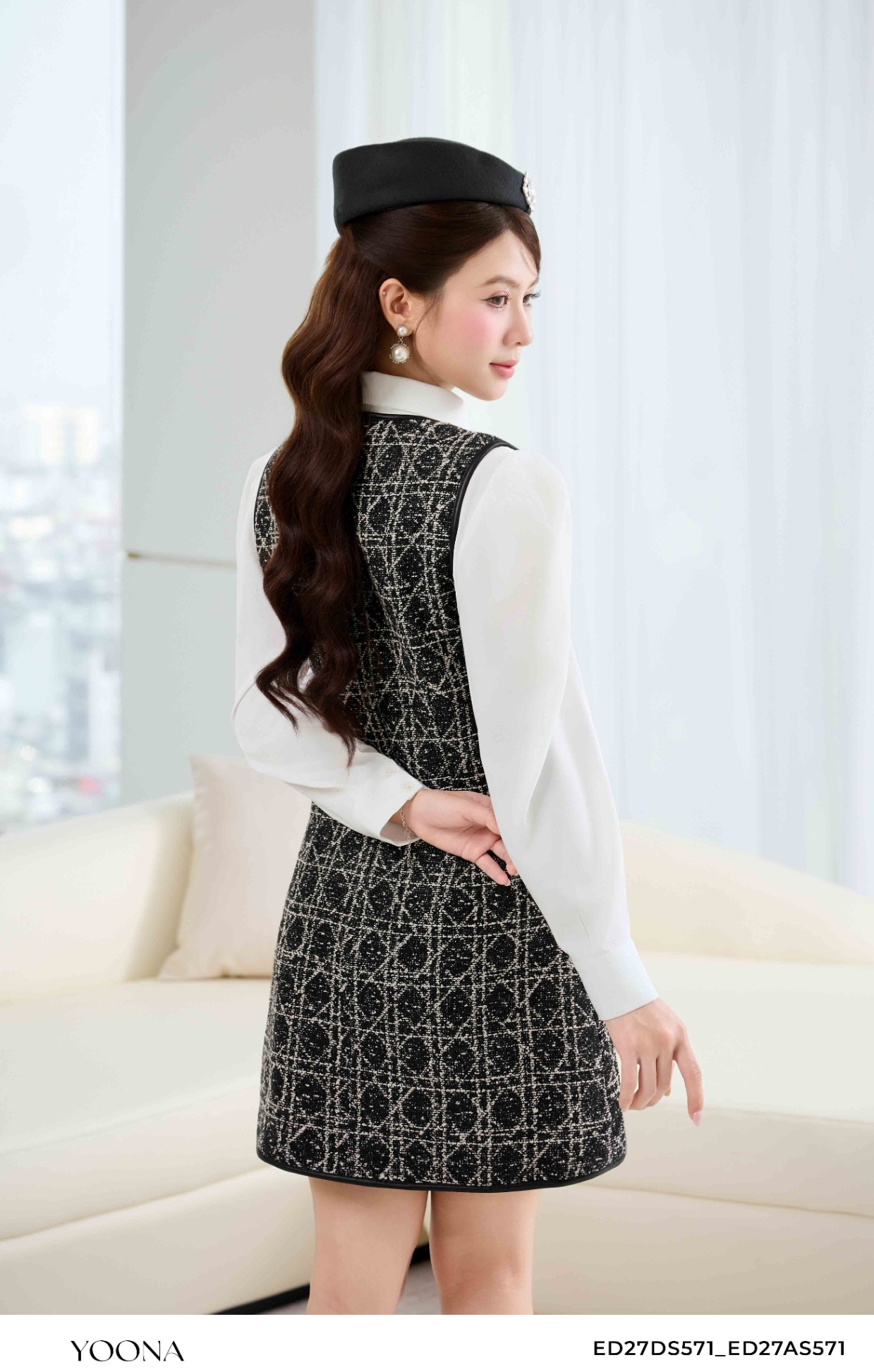 ED27DS571 - Bộ dạ tweed