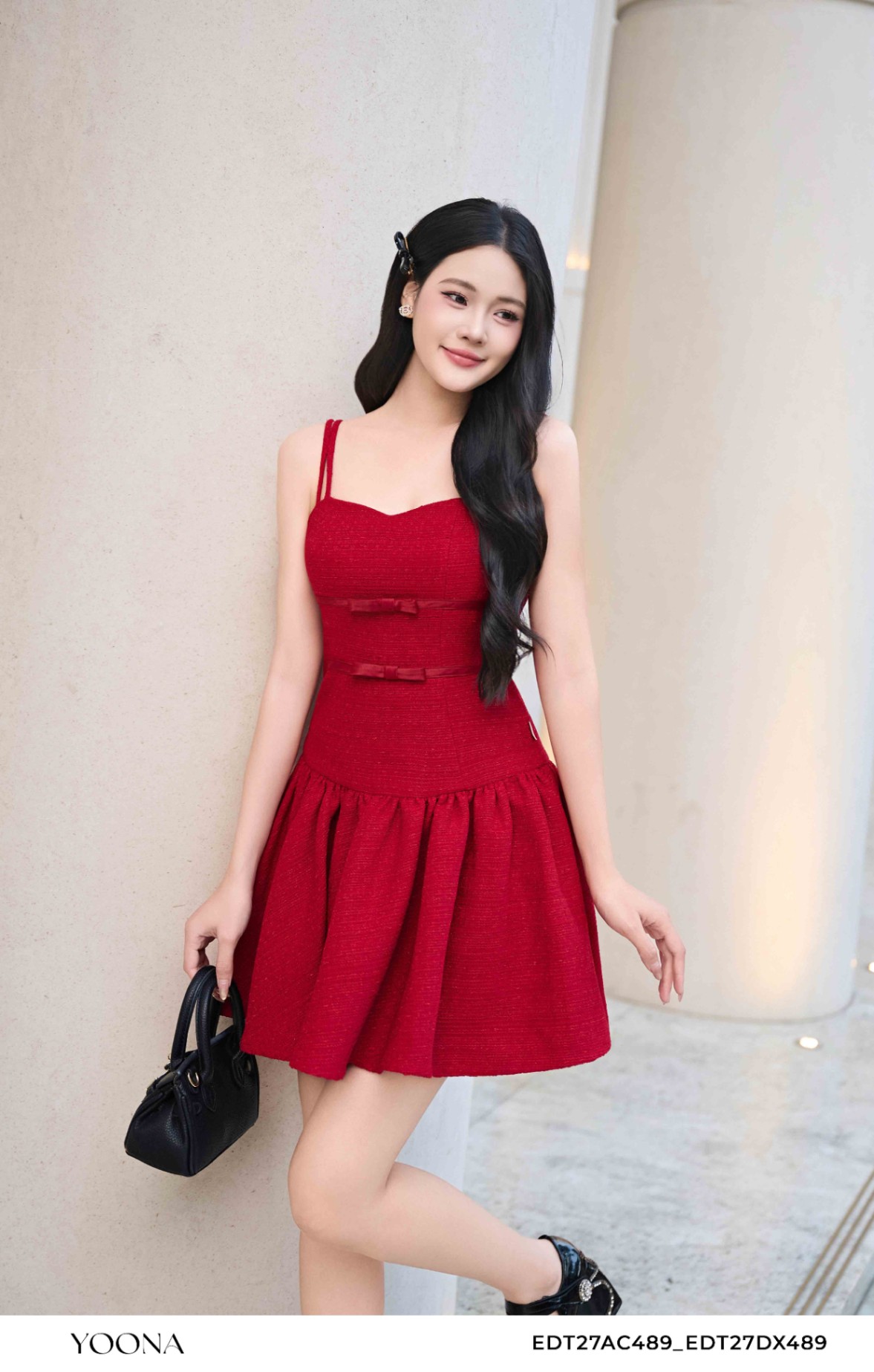 EDT27DX489 - Bộ tweed vân kim tuyến