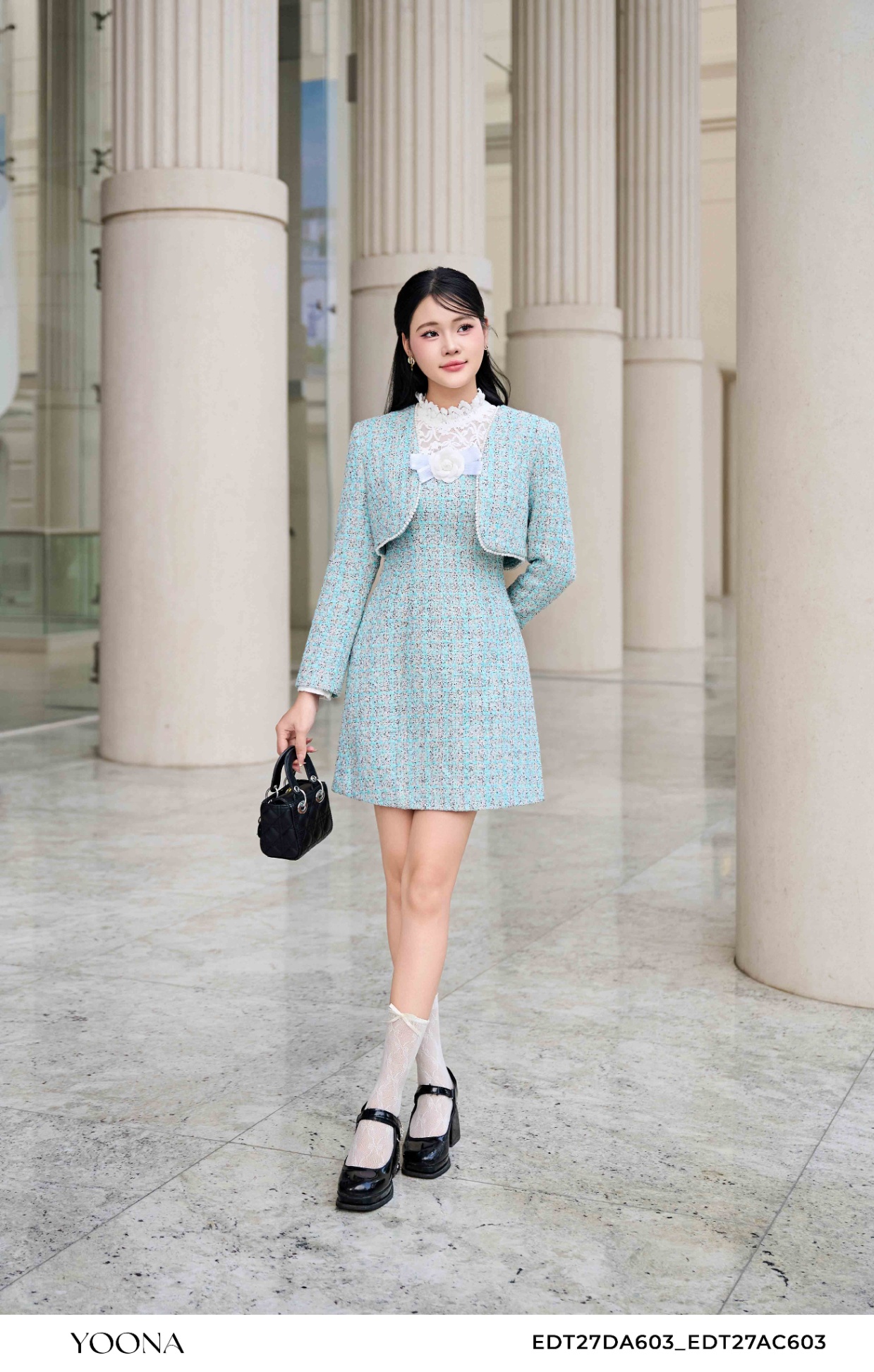 EDT27DA603 - Bộ dạ tweed