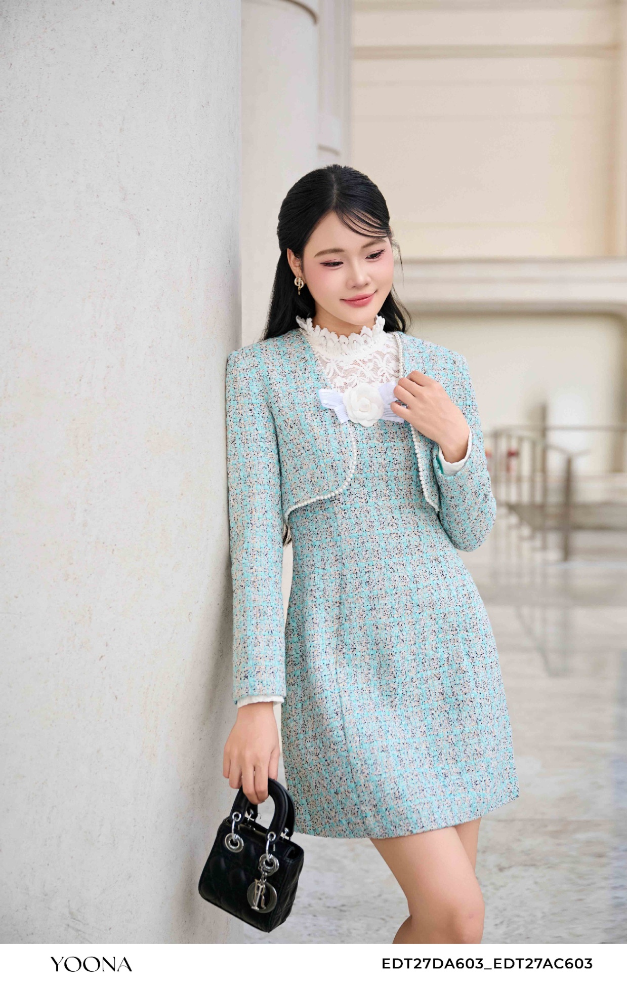 EDT27DA603 - Bộ dạ tweed