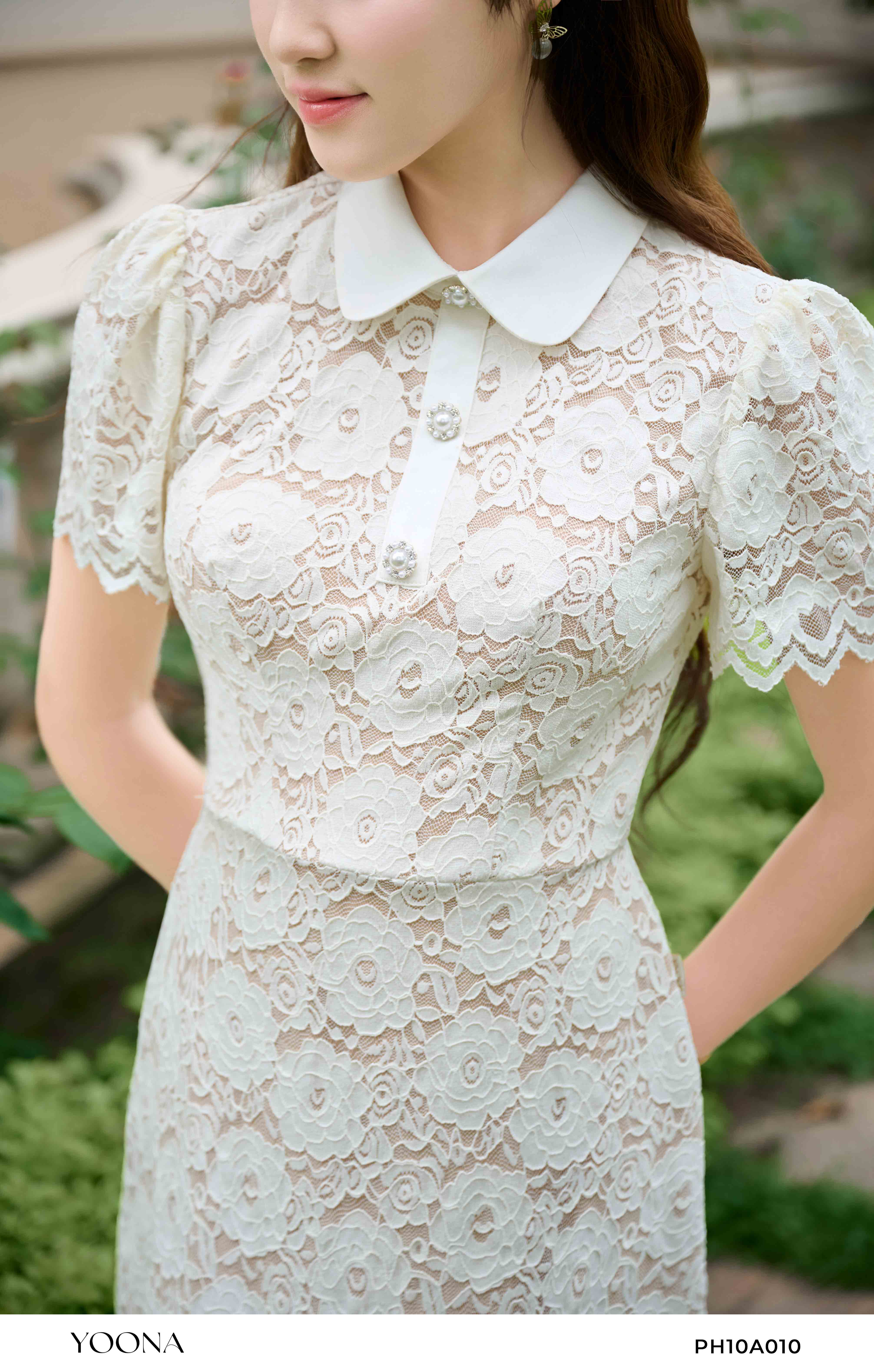 PH10A010 - Đầm ren lưới hoa