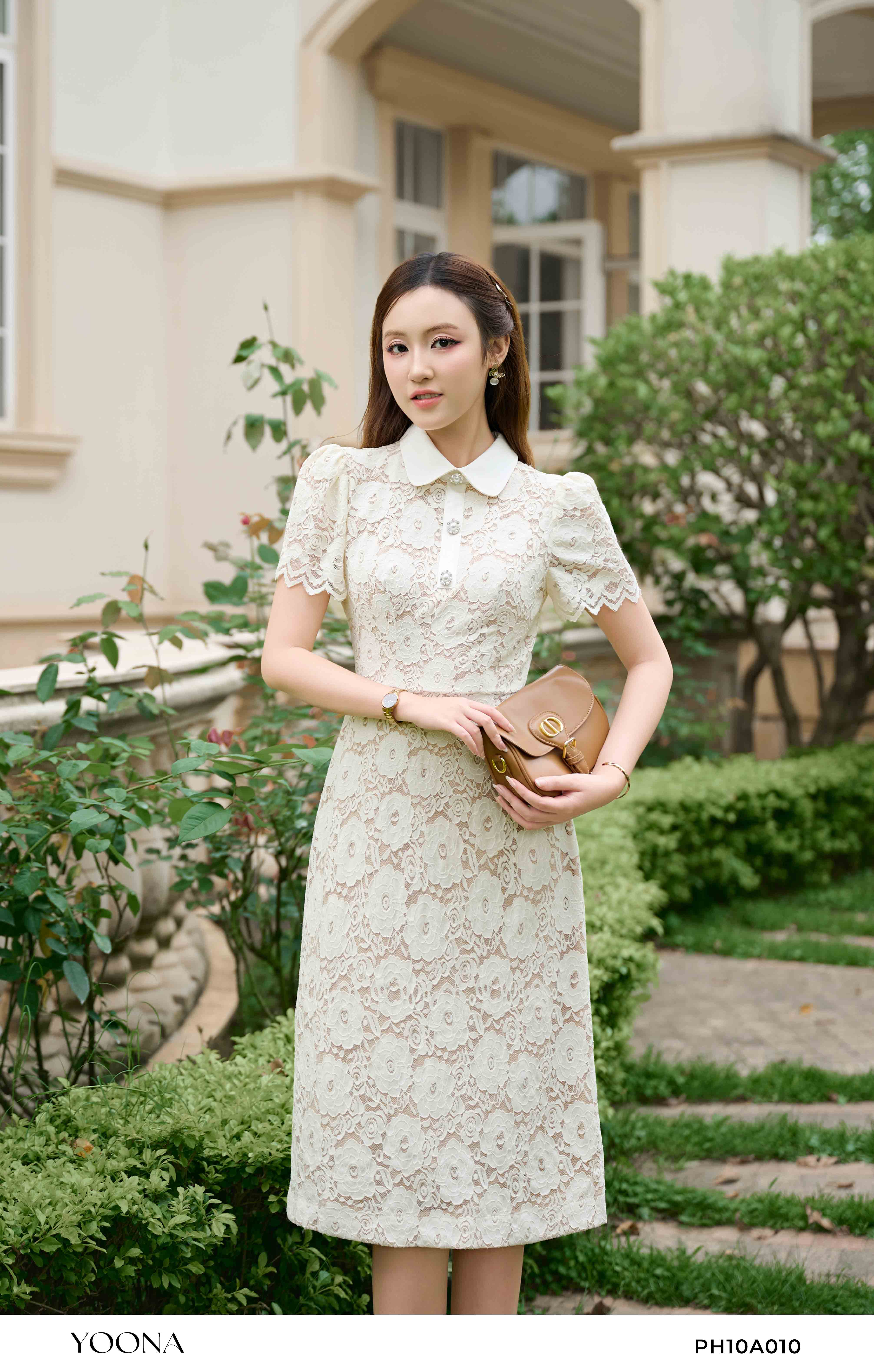 PH10A010 - Đầm ren lưới hoa