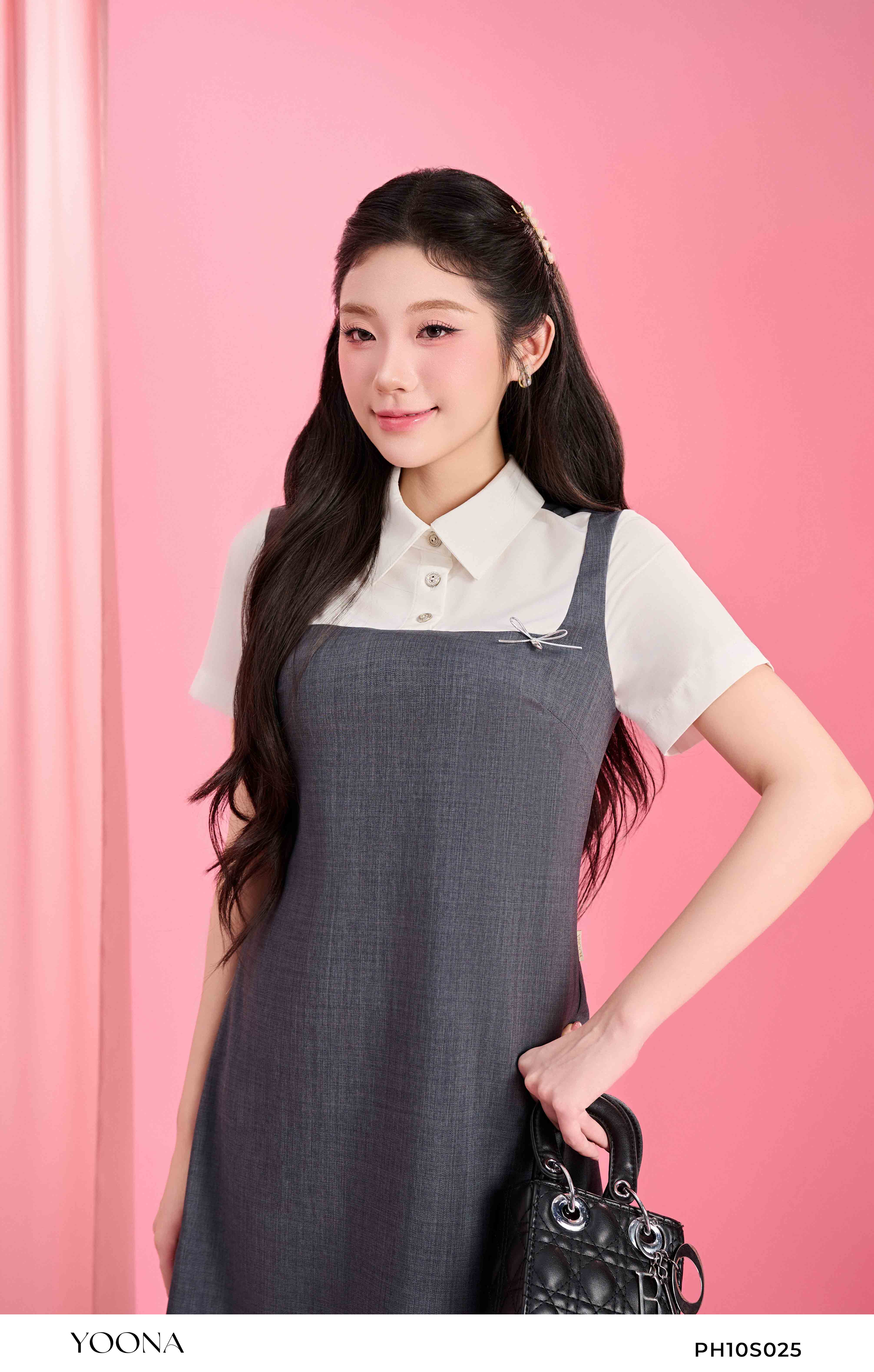 PH10S025 - Đầm thô cao cấp vân chìm