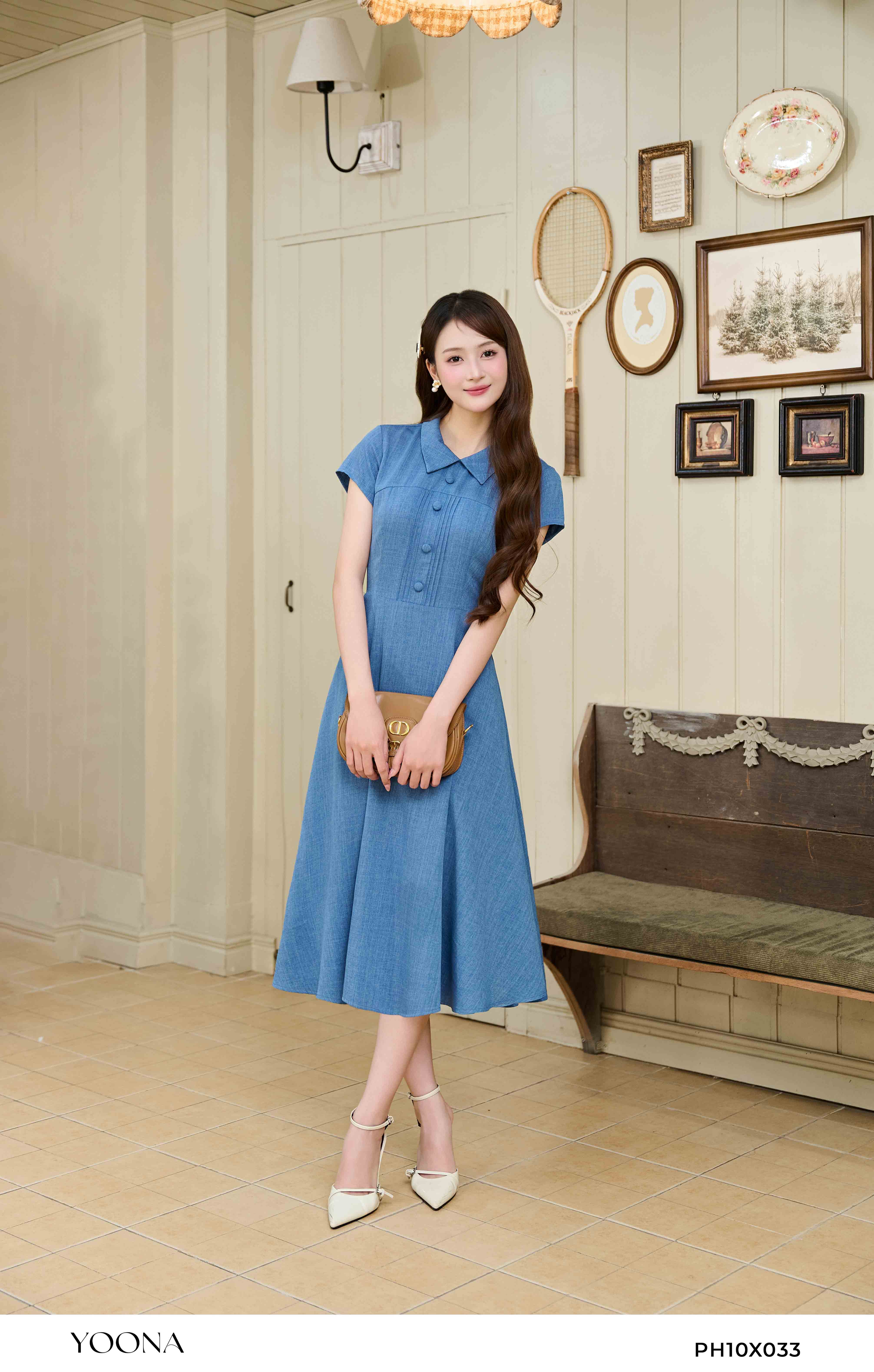 PH10X033 - Đầm đũi xước