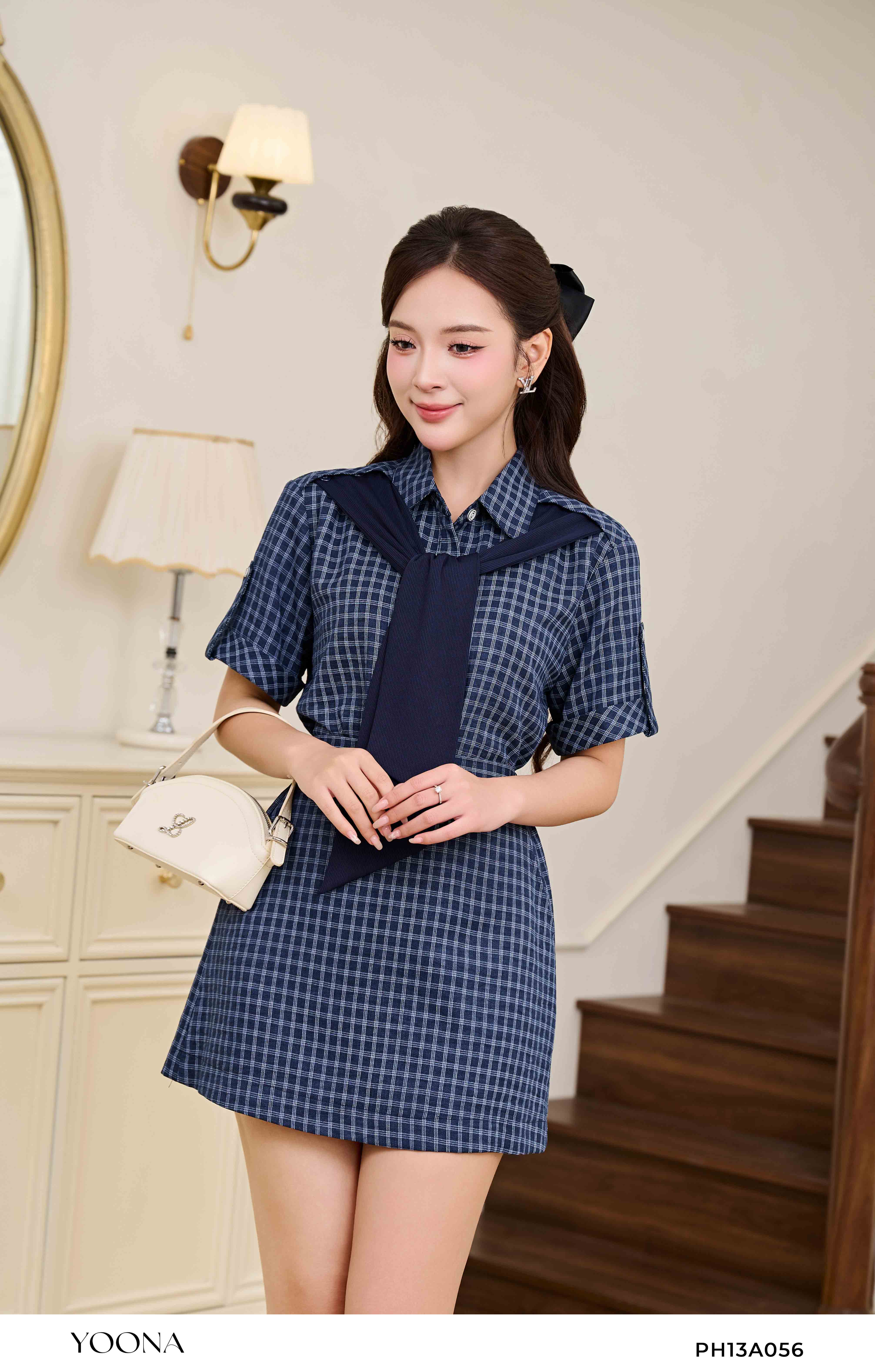 PH13A056 - Bộ đũi chéo kẻ caro