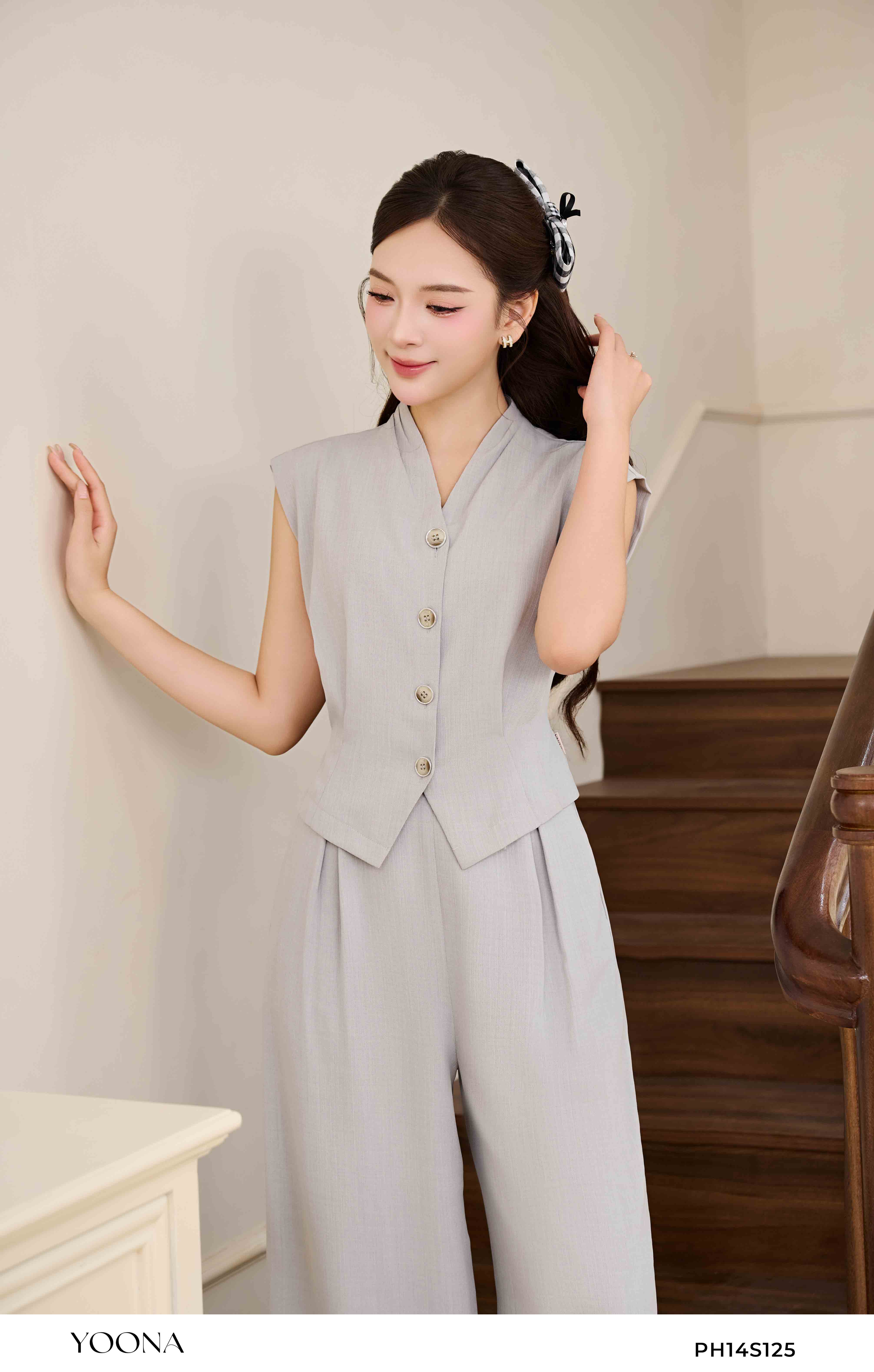 PH14S125 - Sét bộ đũi vân chéo